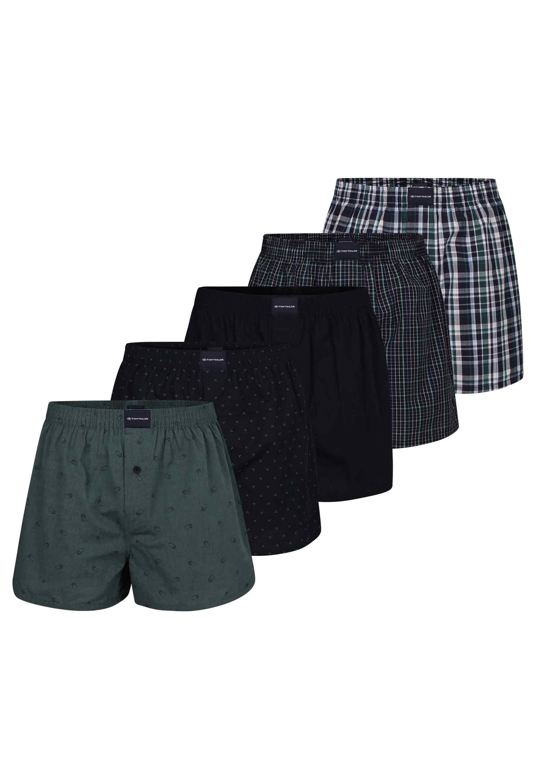 TOM TAILOR Herren Boxershorts 5er Pack – Aus Organic Cotton, Weich & Elastisch