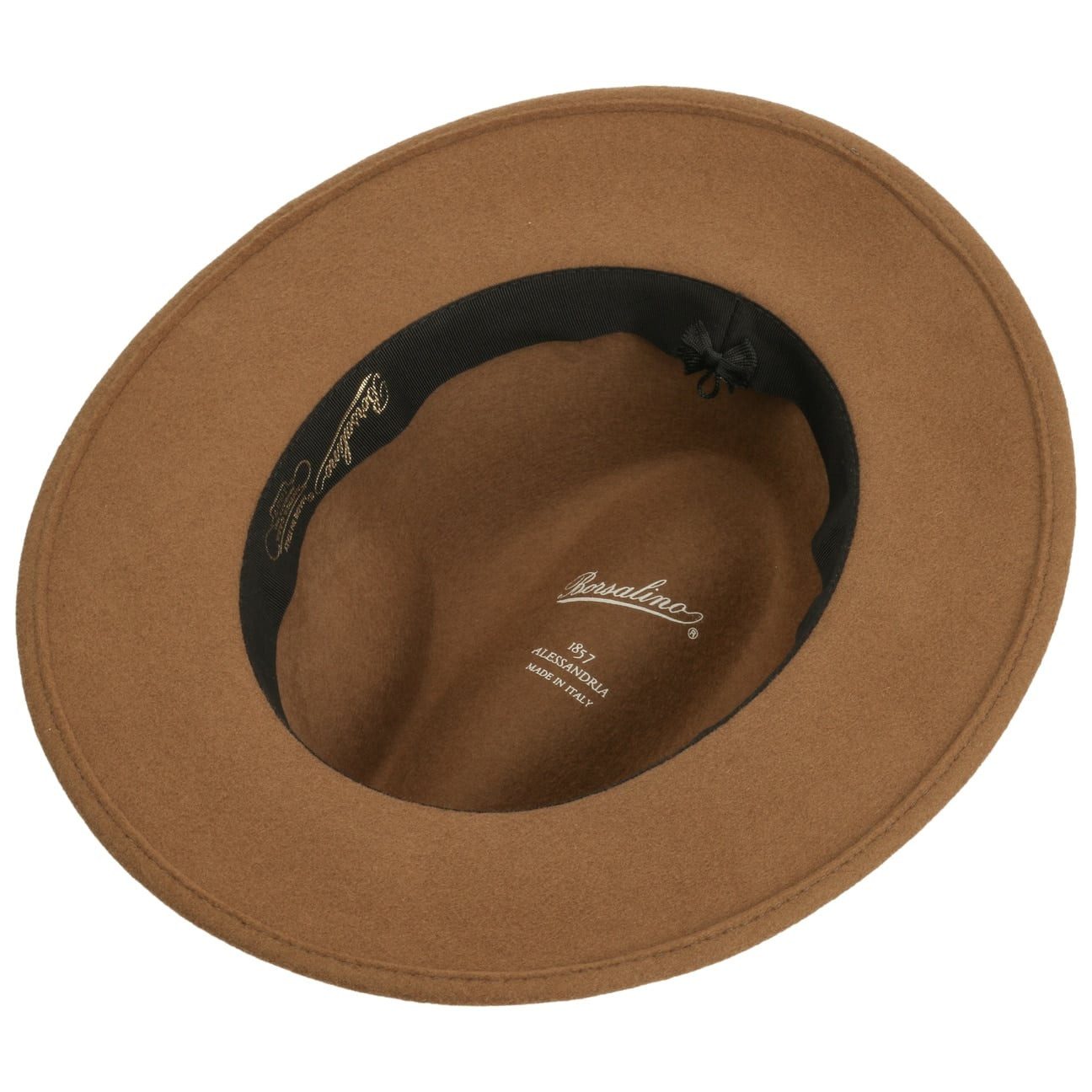 Borsalino Filzhut (1-St) Wollfilzhut mit Ripsband, Made in Italy