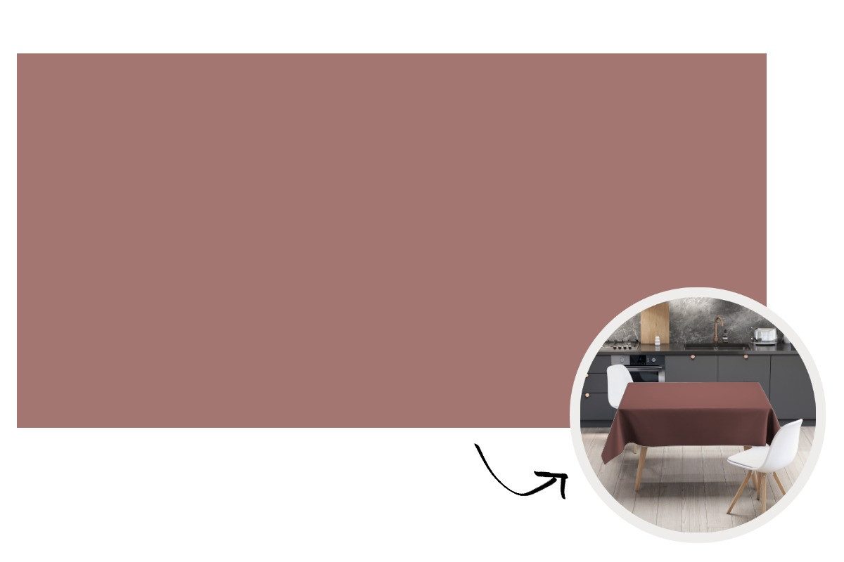 MuchoWow Tischdecke Terrakotta - Muster - Rosa, Gartentischdecke, Tischdecke indoor, Dekoration, 300x150 cm