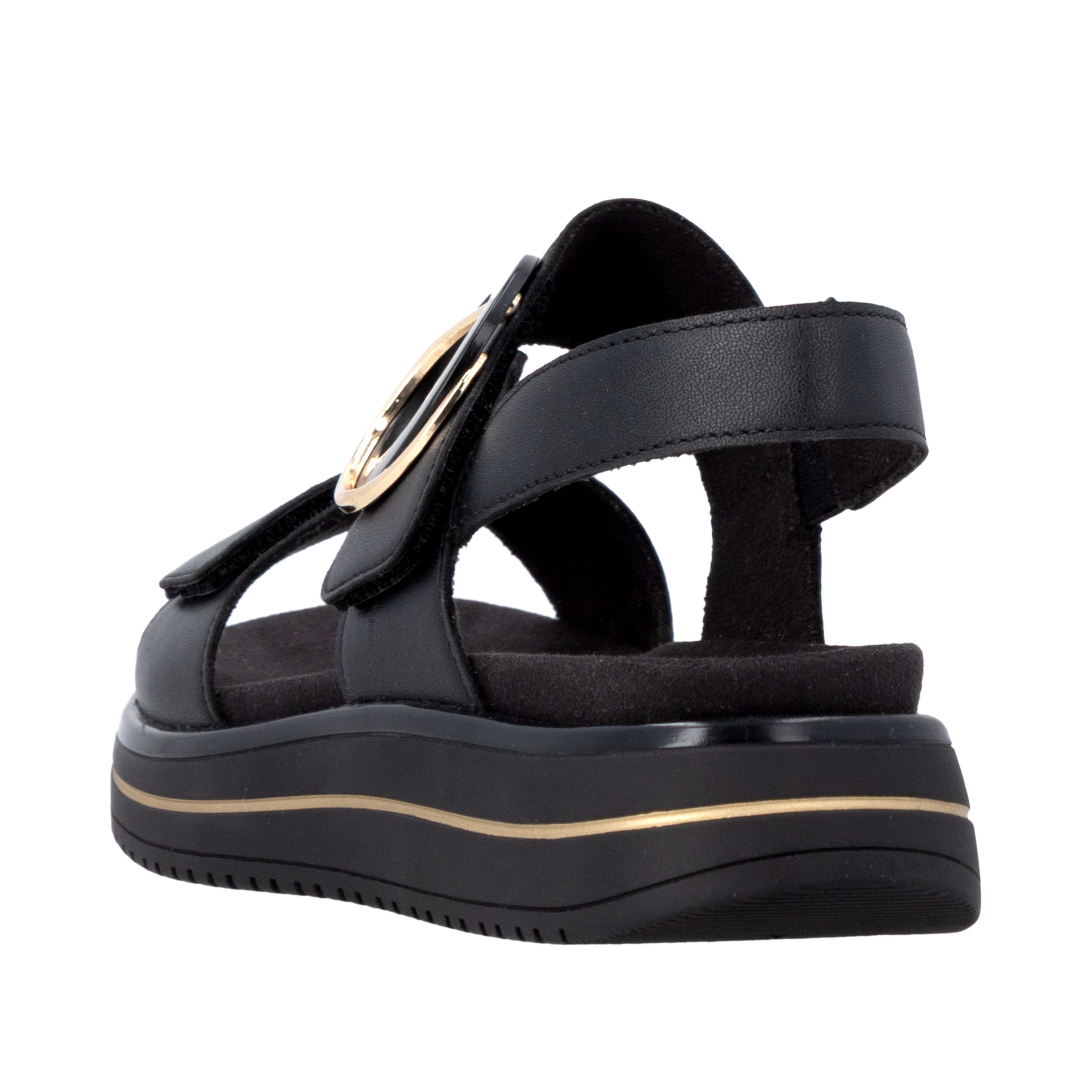 Remonte Plateausandale Sommerschuh, Sandalette mit Softfußbett und zwei Klettverschlüssen