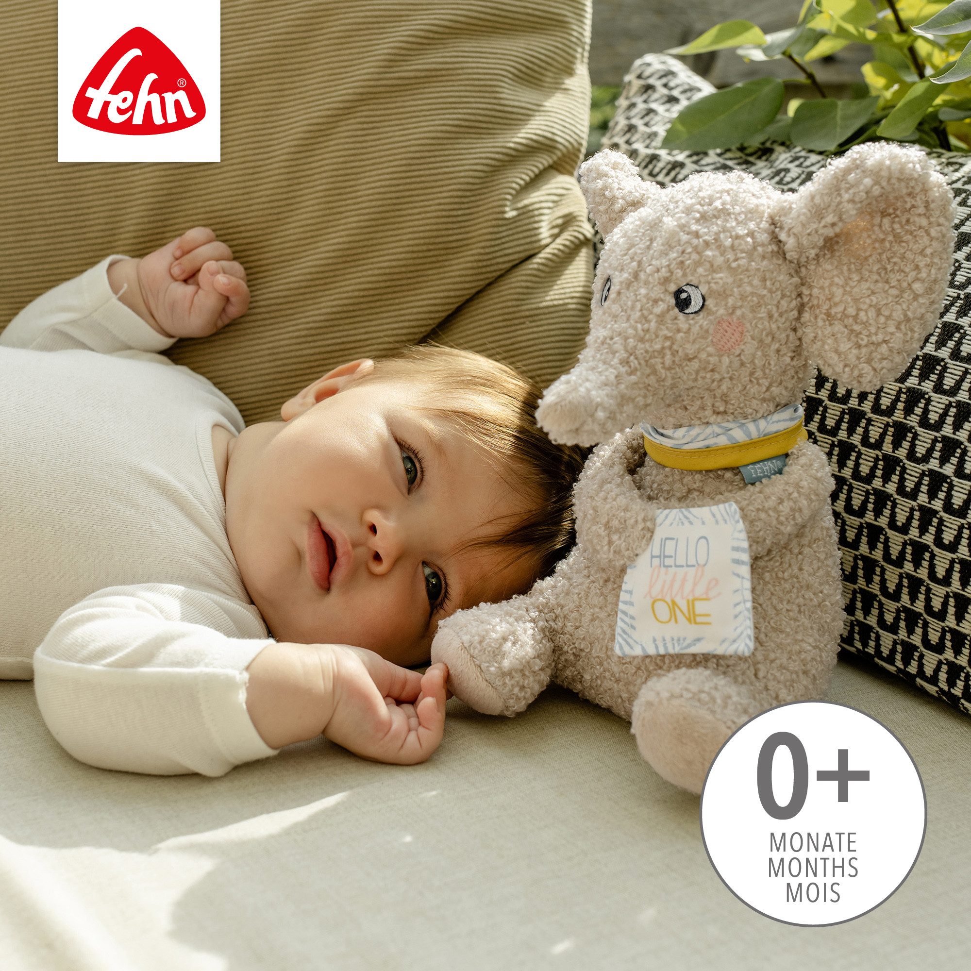 Fehn Kuscheltier FredErik, Elefant Hello