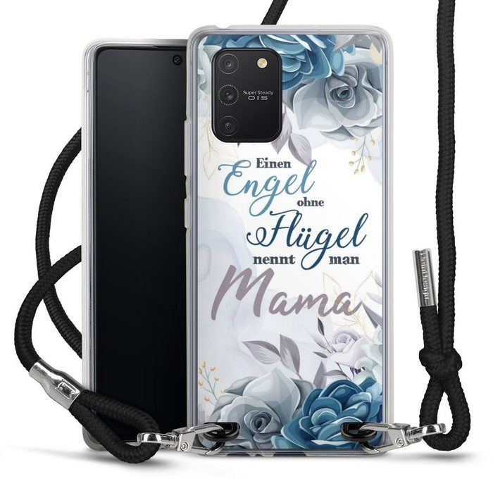 DeinDesign Handyhülle Muttertag Mama Blumen Engel Mama Blumen Samsung Galaxy S10 Lite Handykette Hülle mit Band Case zum Umhängen