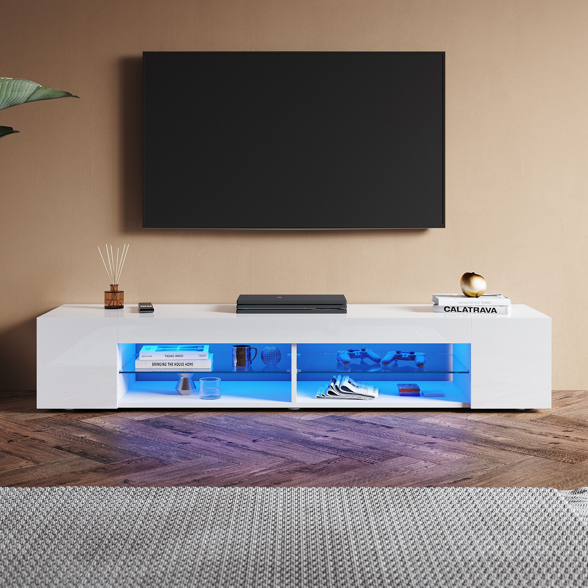TV-Schrank Lowboard TV-Schrank 160cm/180cm mit RGB Beleuchtung
