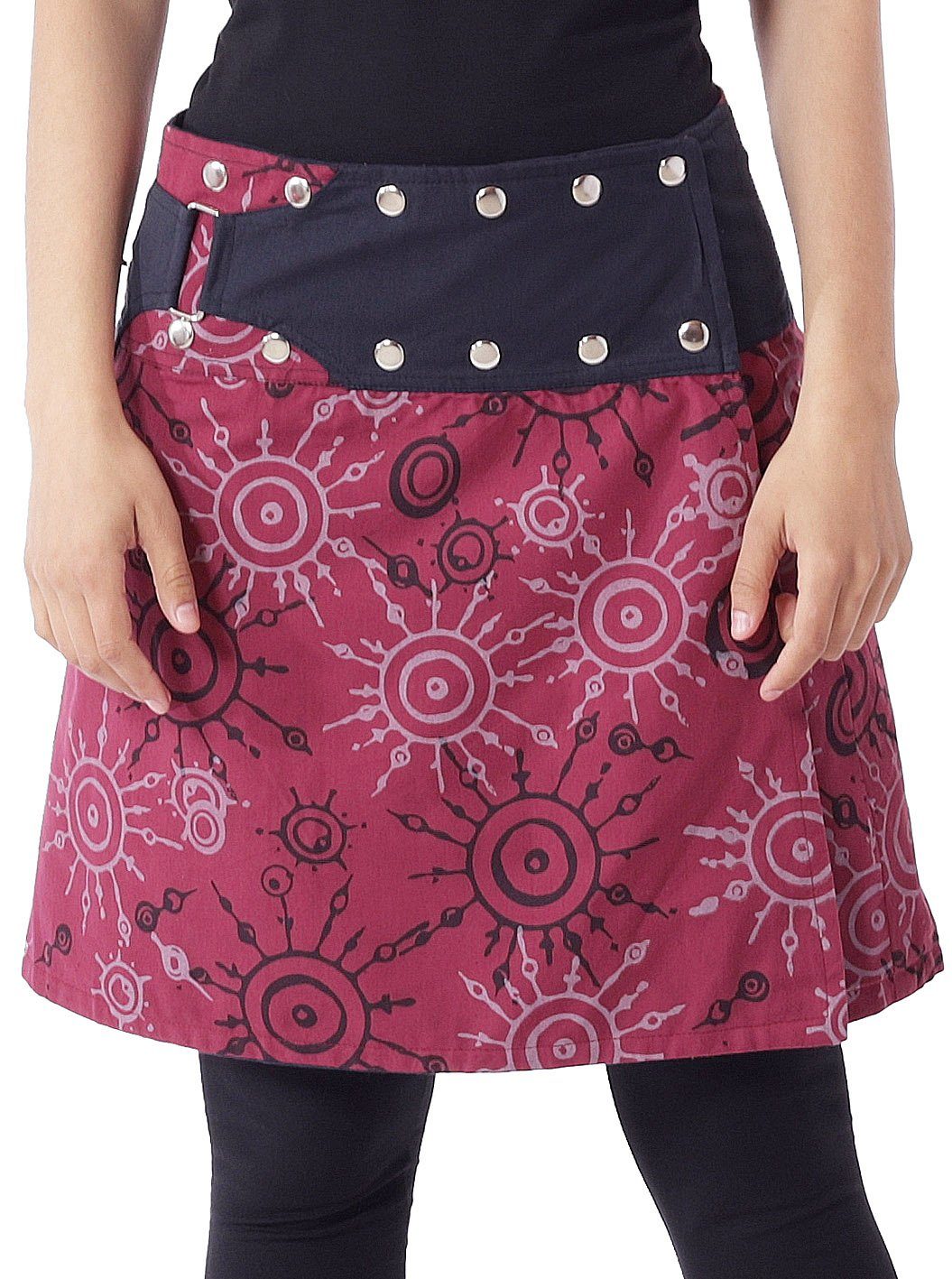 PUREWONDER Wickelrock Damen Rock mit auffälligem günstig online kaufen