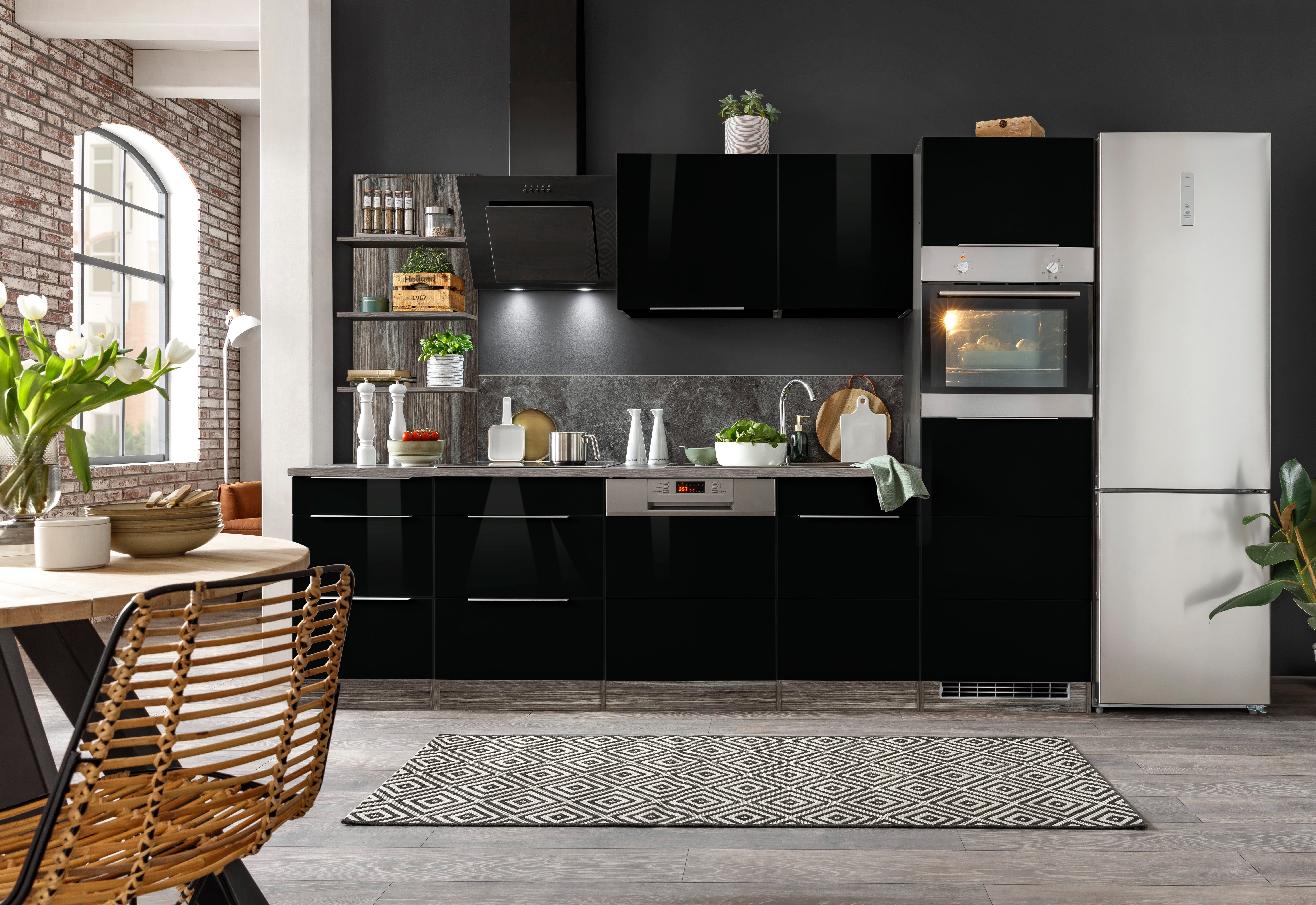 KOCHSTATION Küchenzeile "KS-Brindisi" Breite 280 cm, wahlweise mit E-Geräte günstig online kaufen