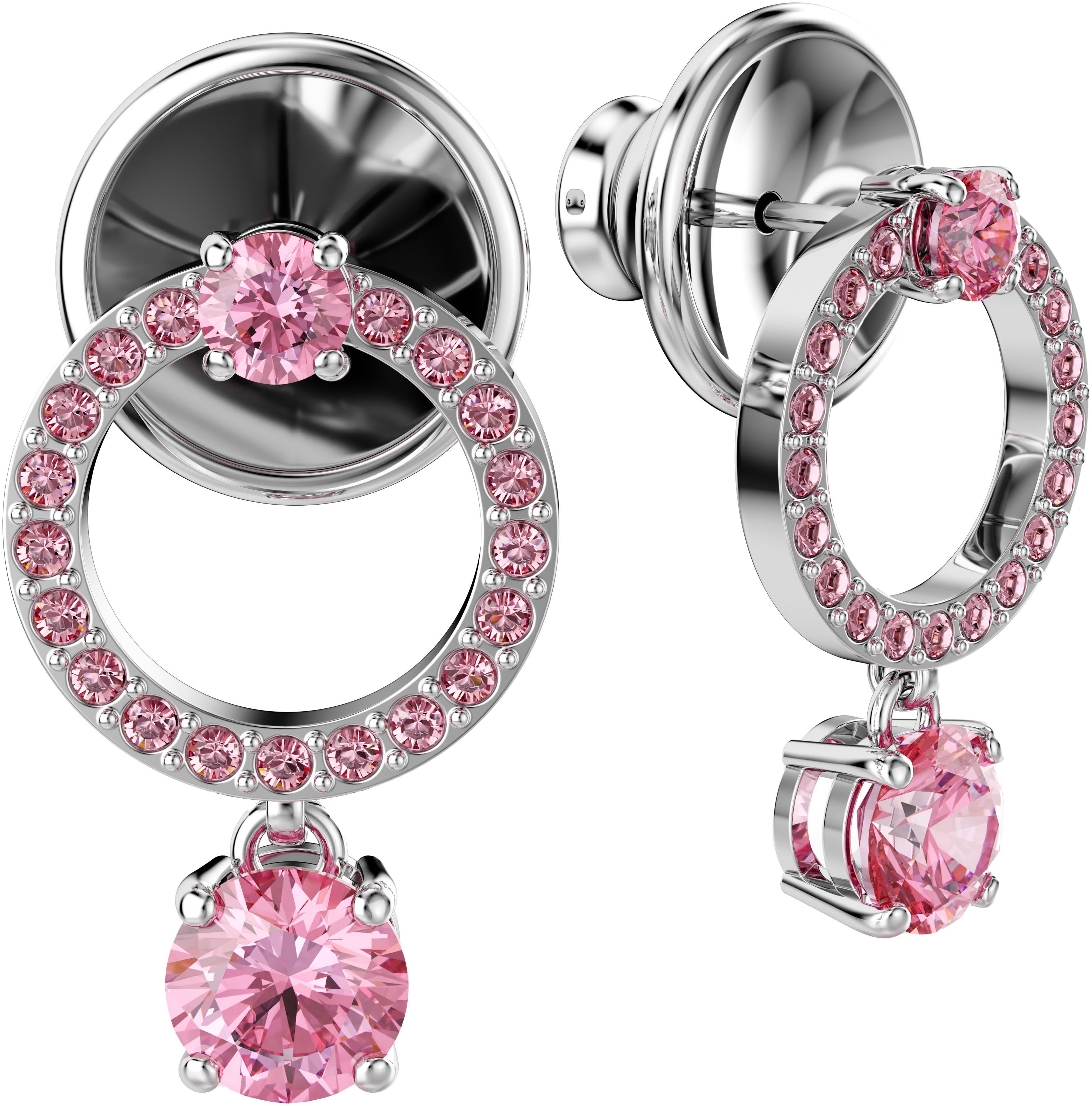 Swarovski Paar Ohrstecker Constella Pavé Attract Drop Circle, mit Swarovski günstig online kaufen