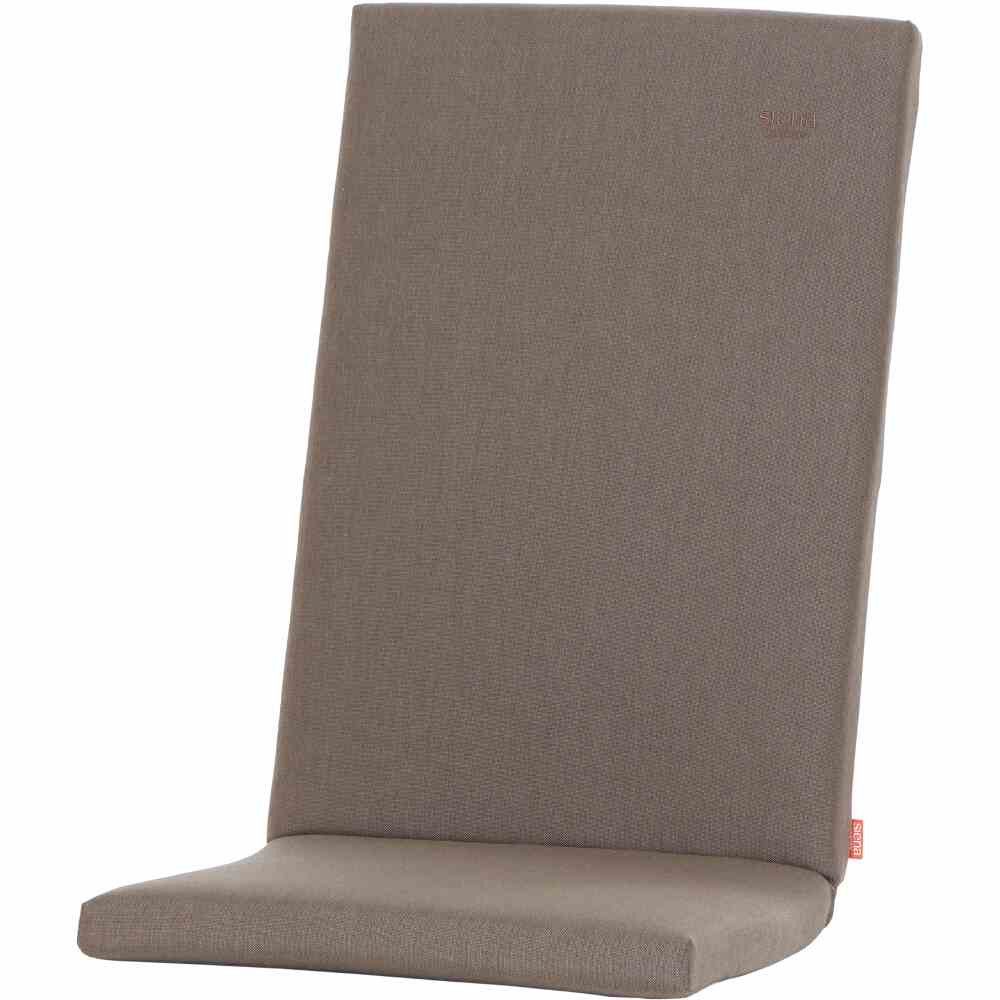 Siena Garden Hochlehnerauflage ANKA Sesselauflage 123cm Dessin Taupe, 100% Acryl