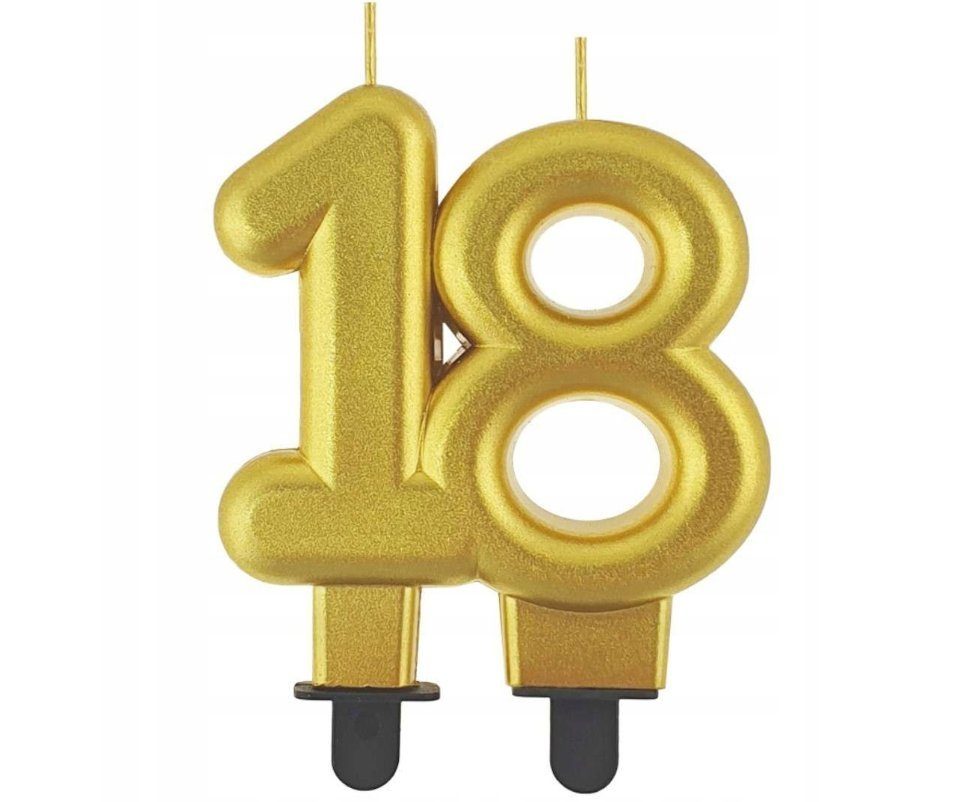 Geburtstagskerze Pixie-Kerzen NUMMER 18 Kerze Kerzen Geburtstag Geburtstagskerze