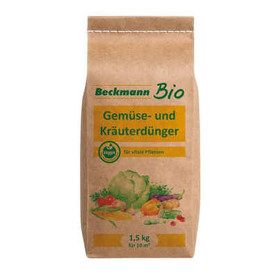 Beckmann PROVITA Bio-Dünger Gemüsedünger Bio Gemüsedünger Kräuterdünger 1,5 kg Tomatendünger Gurkendünger