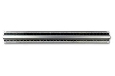 Rheita Lineal Metall-Prismenlineal aus Aluminum 30cm