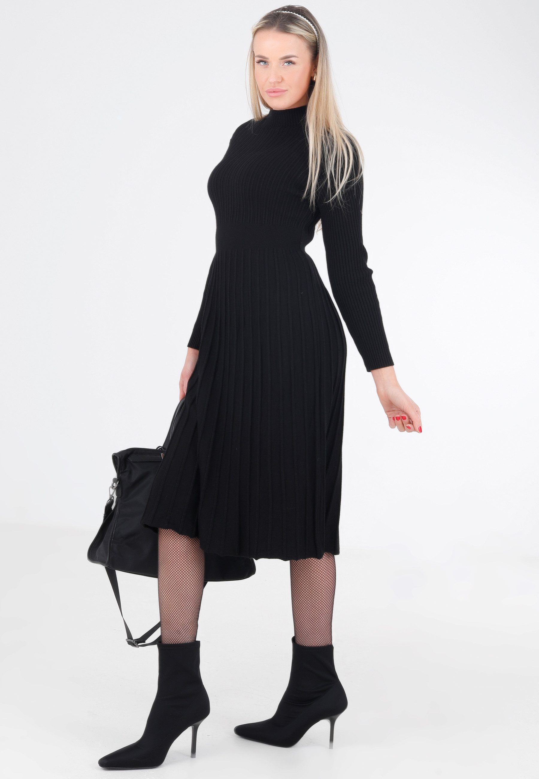 YC Fashion & Style Midikleid tailliert mit ausgestelltem Rock – elegant und günstig online kaufen