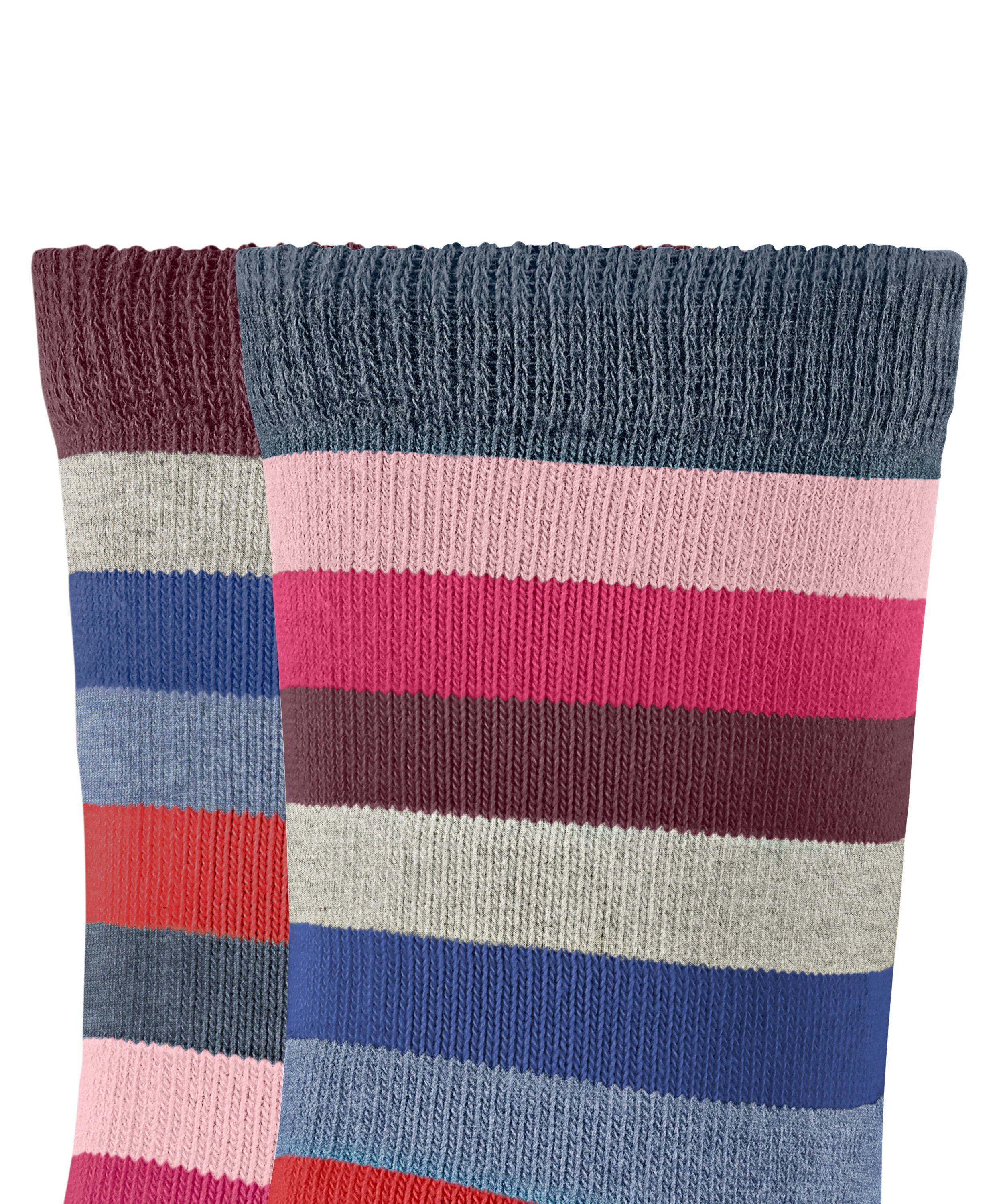 Esprit Socken Multicolor Stripe 2-Pack (6660) light (2-Paar) denim