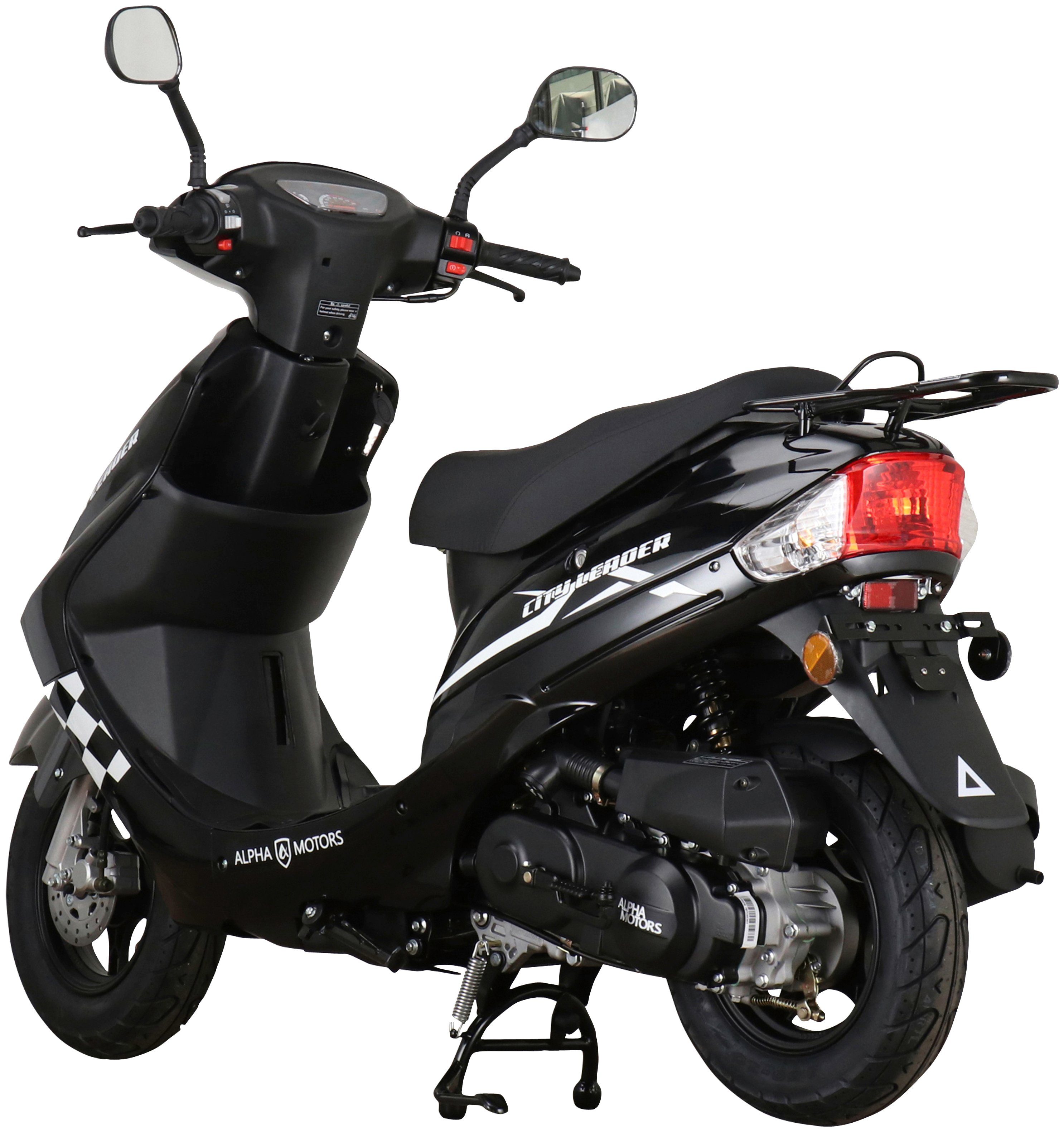 Alpha Motors Motorroller CityLeader, 50 schwarz km/h, 45 Euro ccm, 5