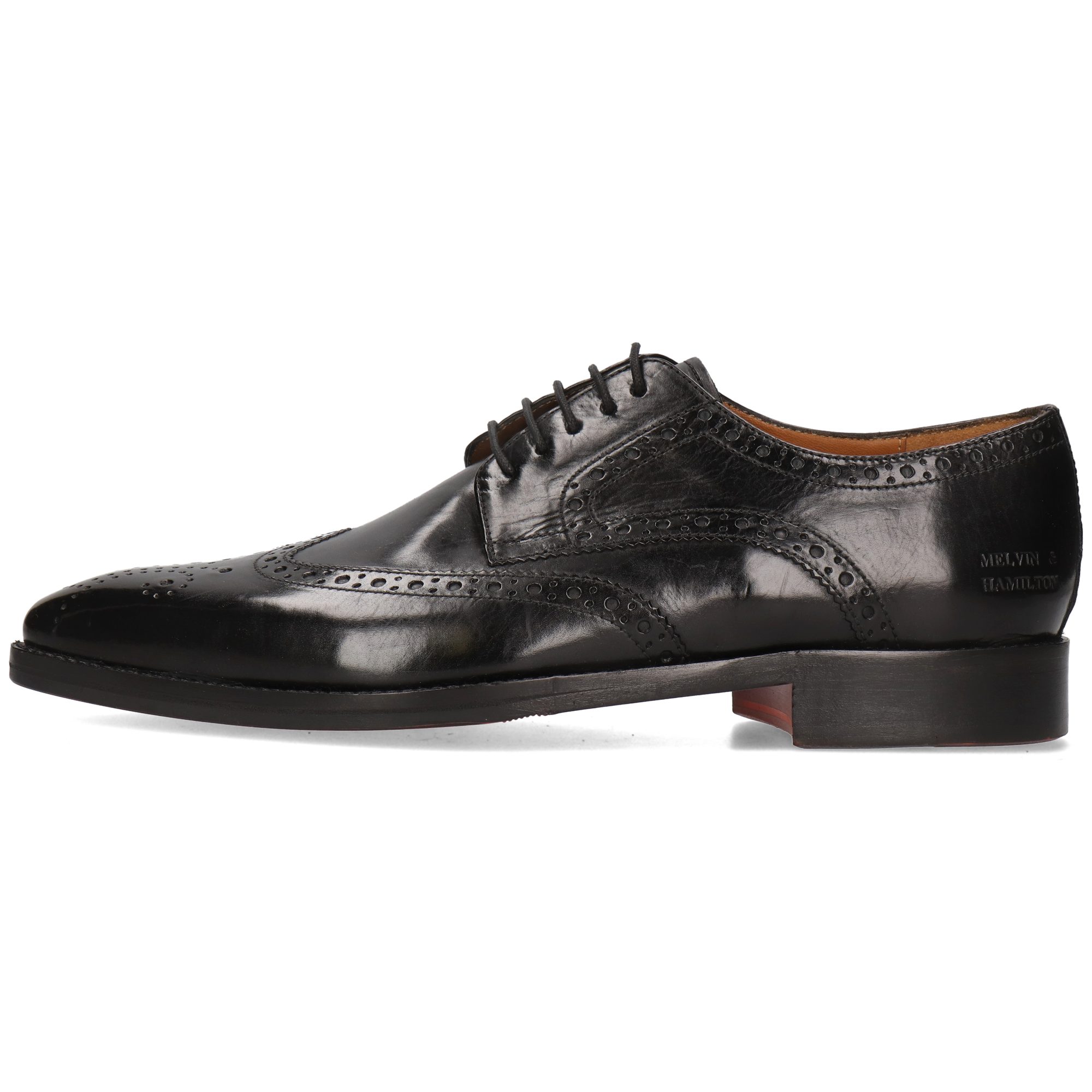 Melvin & Hamilton Lawrence 5 Leder-Derby Schuhe für Herren Schnürschuh Flache Absätze, Echtes Leder, Vegetabile Gerbung