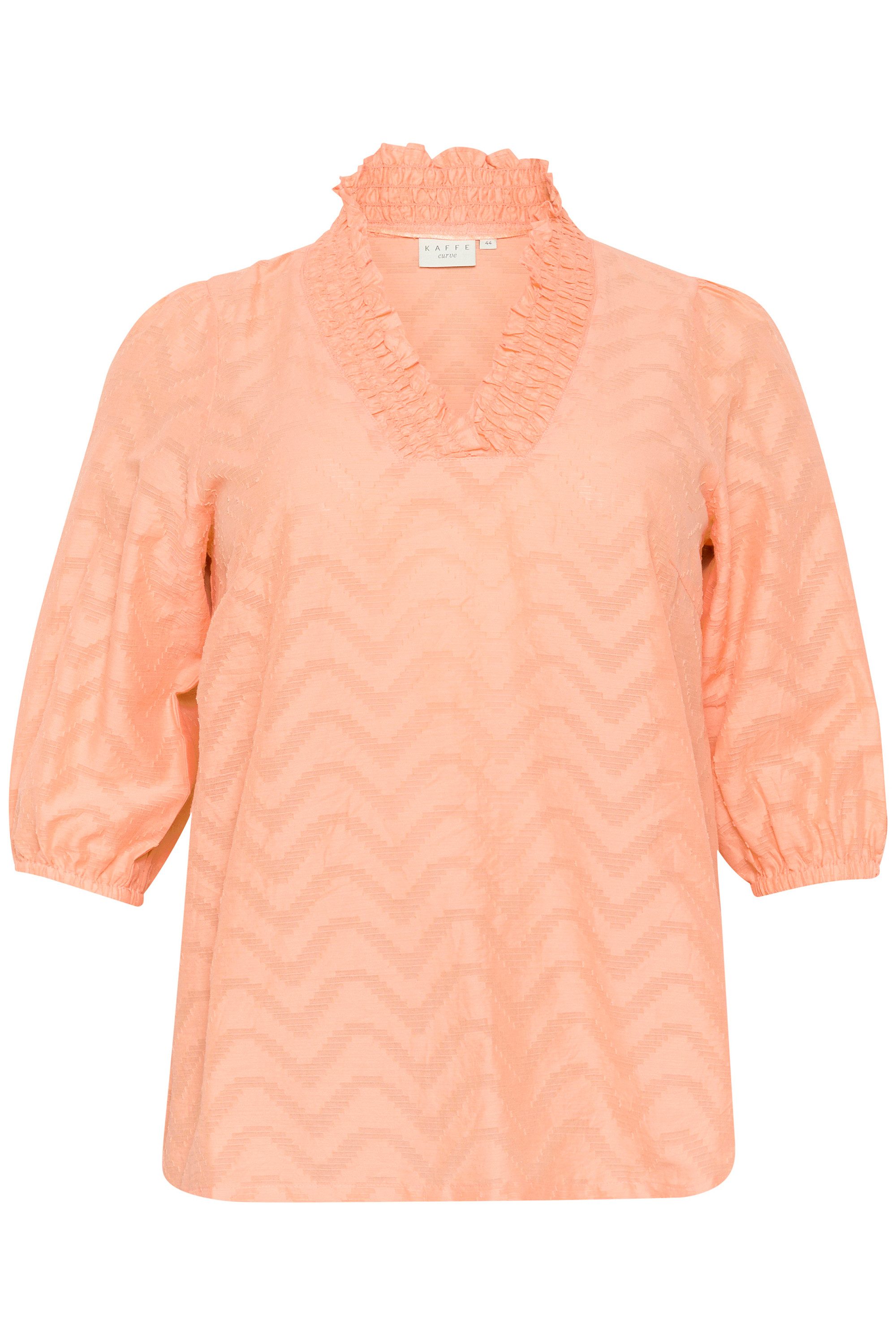 KAFFE Curve Langarmbluse Langarm-Bluse KCvitana Große günstig online kaufen