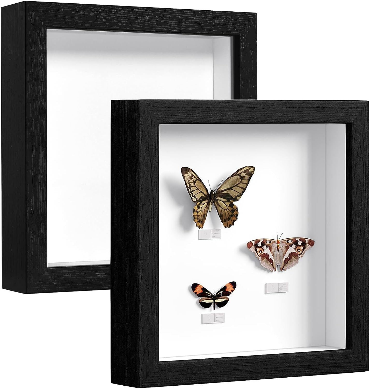 EUGAD Bilderrahmen, (2er Set, 2 St), 3D Objektrahmen Foto Rahmen