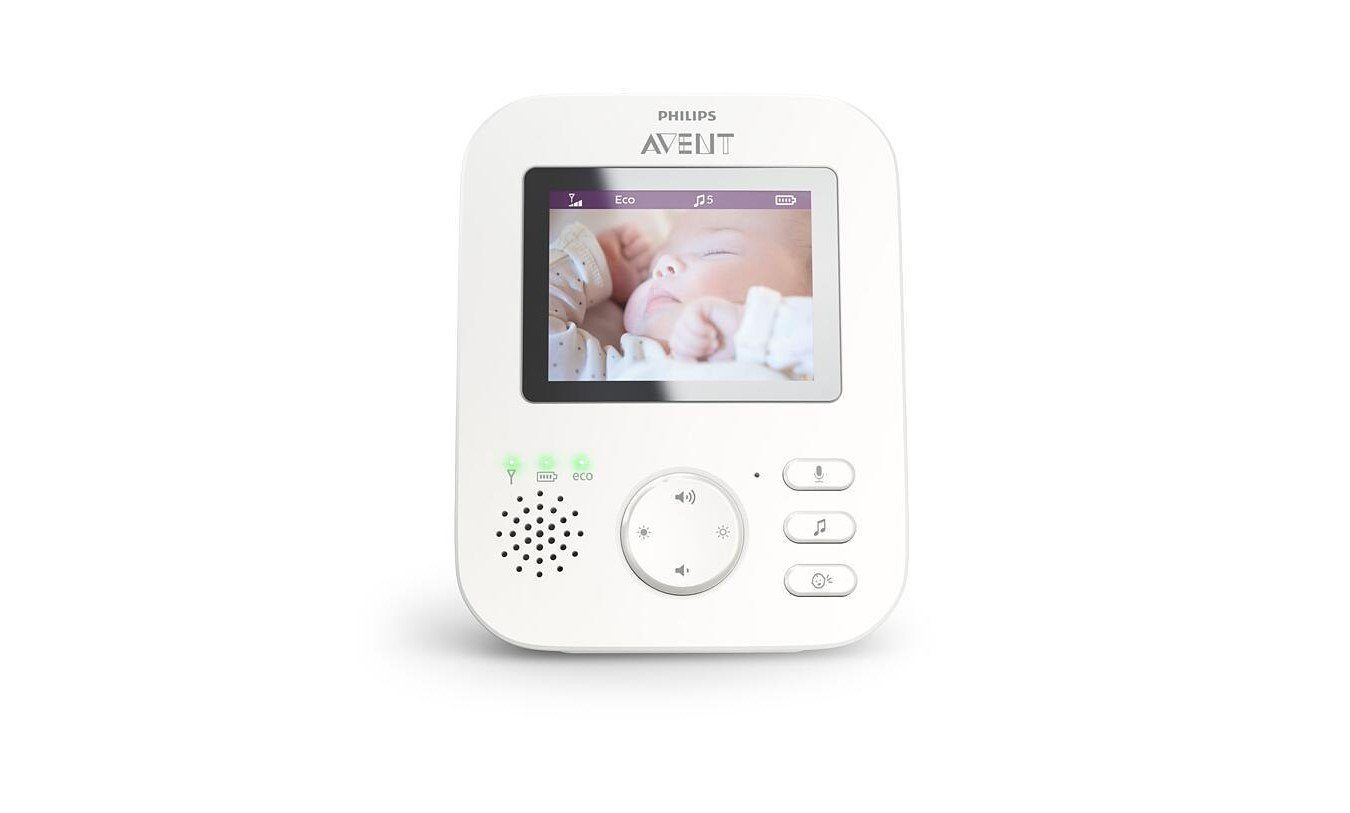 Philips AVENT Video-Babyphone »SCD833/26«, Sprechen Sie mit Ihrem Baby per  Fernzugriff, überprüfen Ihrer Verbindung durch LED-Benachrichtigungen,  Sanfte Schlaflieder, die Ihr Baby beruhigen, Ausgezeichnete Betriebszeit  für Überwachung die ganze Nacht ...