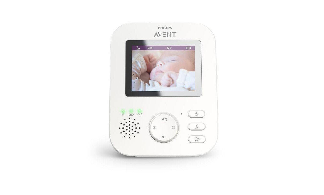 Philips AVENT VideoBabyphone SCD833/26, sichere Verbindung, 2,7 Zoll Farbdisplay,