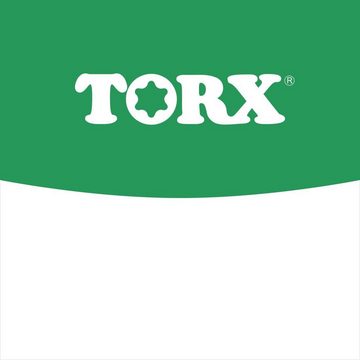 TORX Torxschlüssel TX9-TX40 Winkelschraubendreher mit T-Griff, Duplex Griff, Force Up, Black Tip