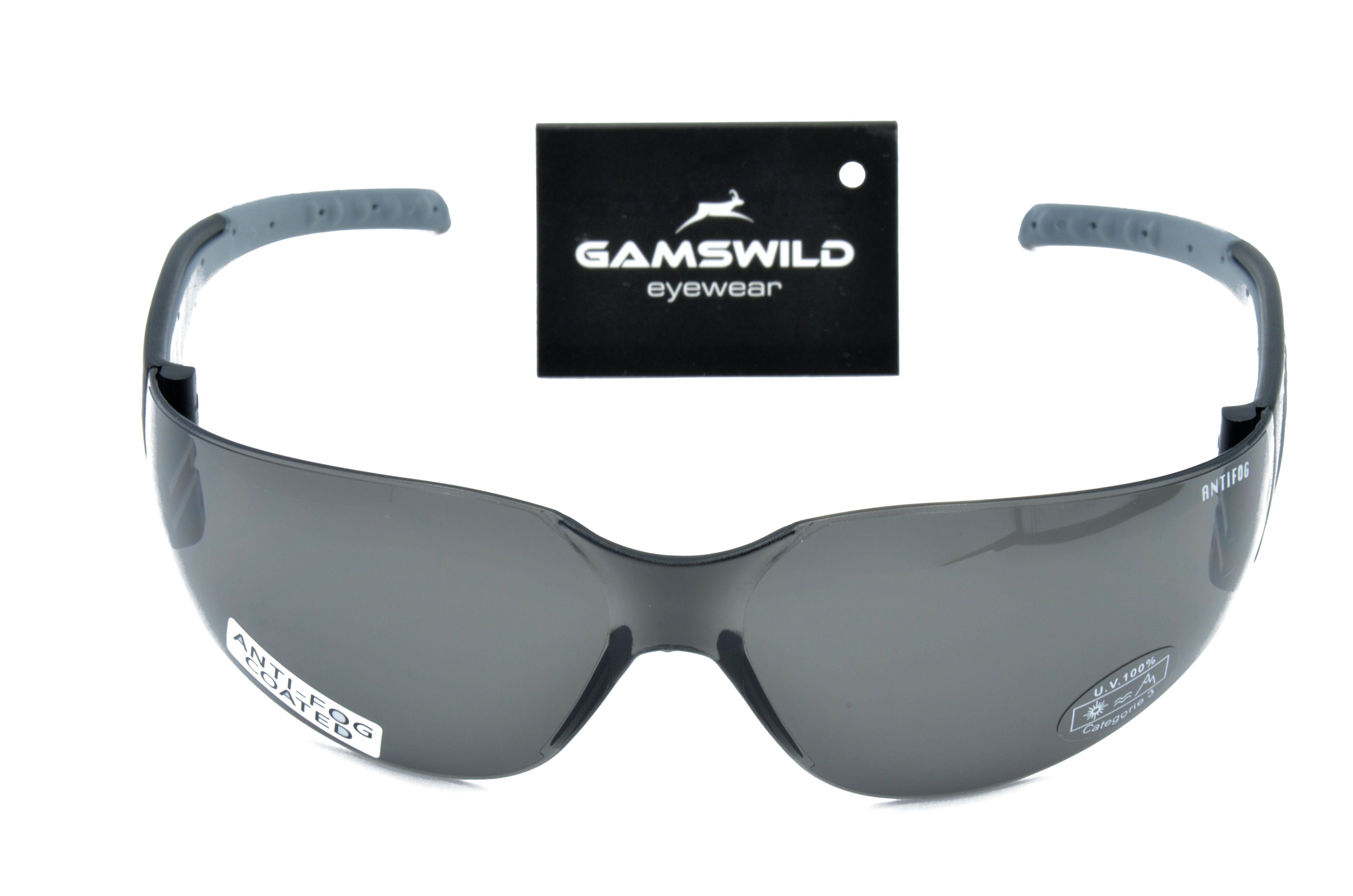 Gamswild Sportbrille UV400 Sonnenbrille Fahrradbrille Skibrille günstig online kaufen