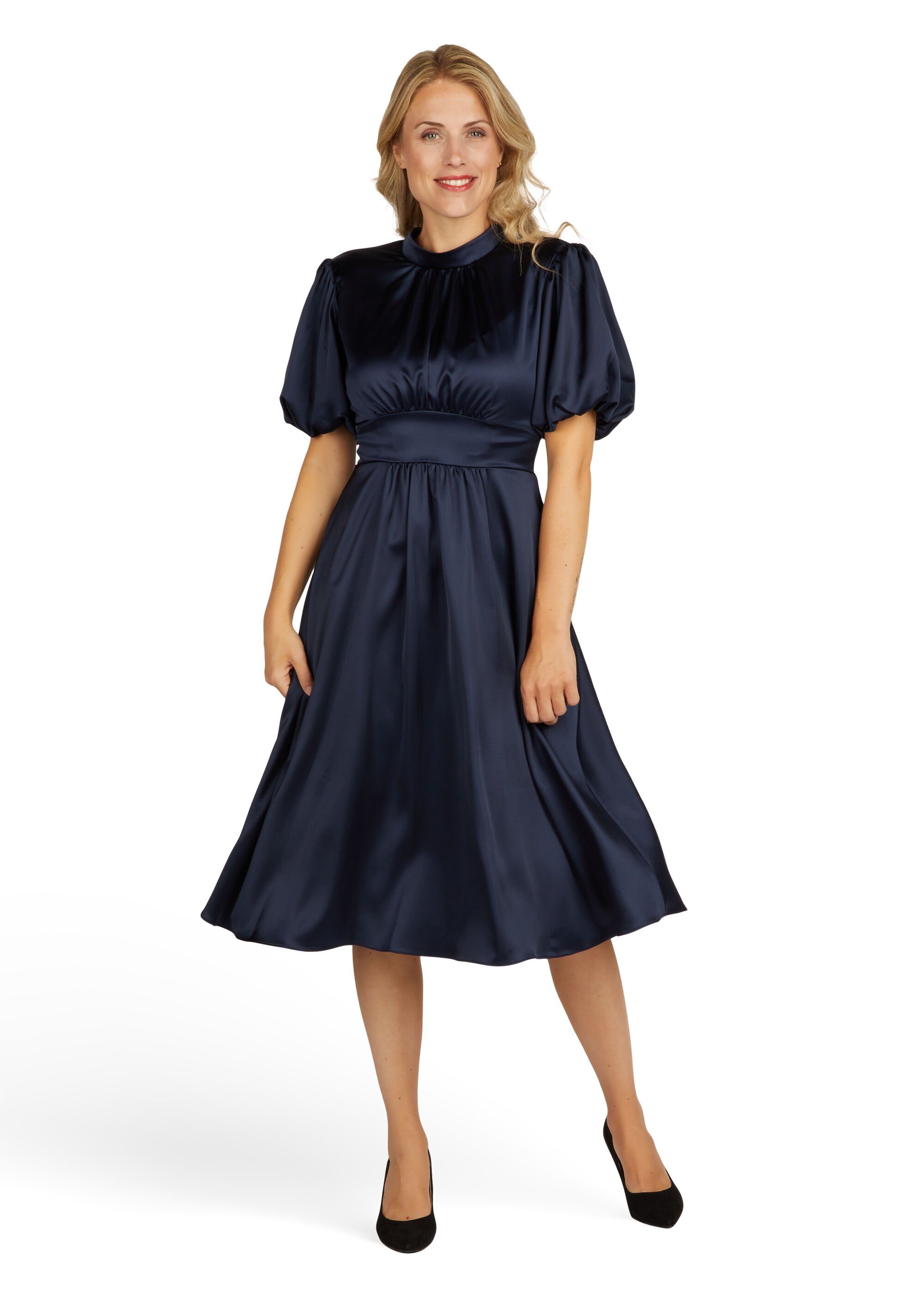 Kleo Abendkleid Abendkleid aus Satin mit Bindeschleife