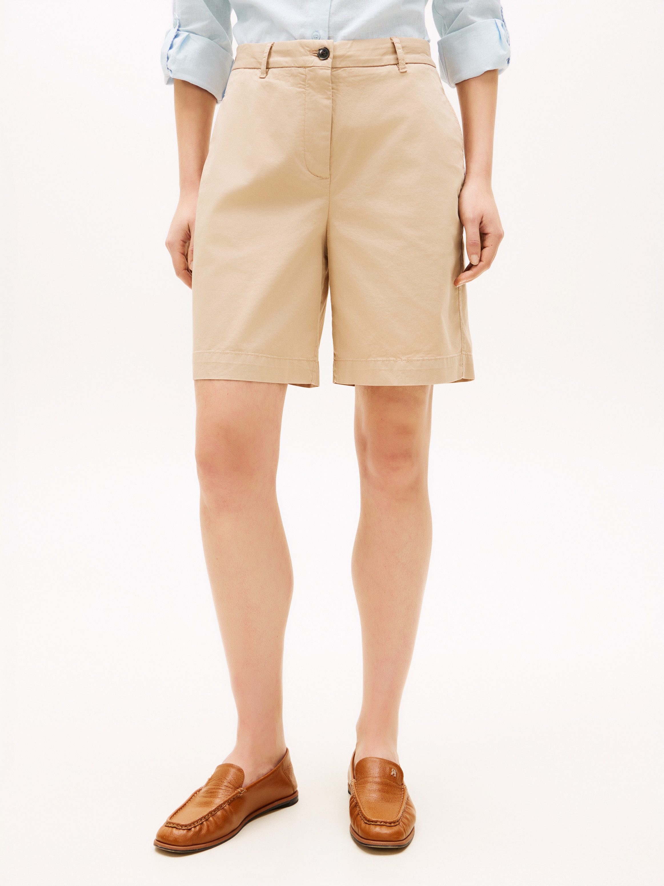 Tommy Hilfiger Chinoshorts CO GMD BLEND CHINO SHORT mit umgeschlagenem Beinabschluss