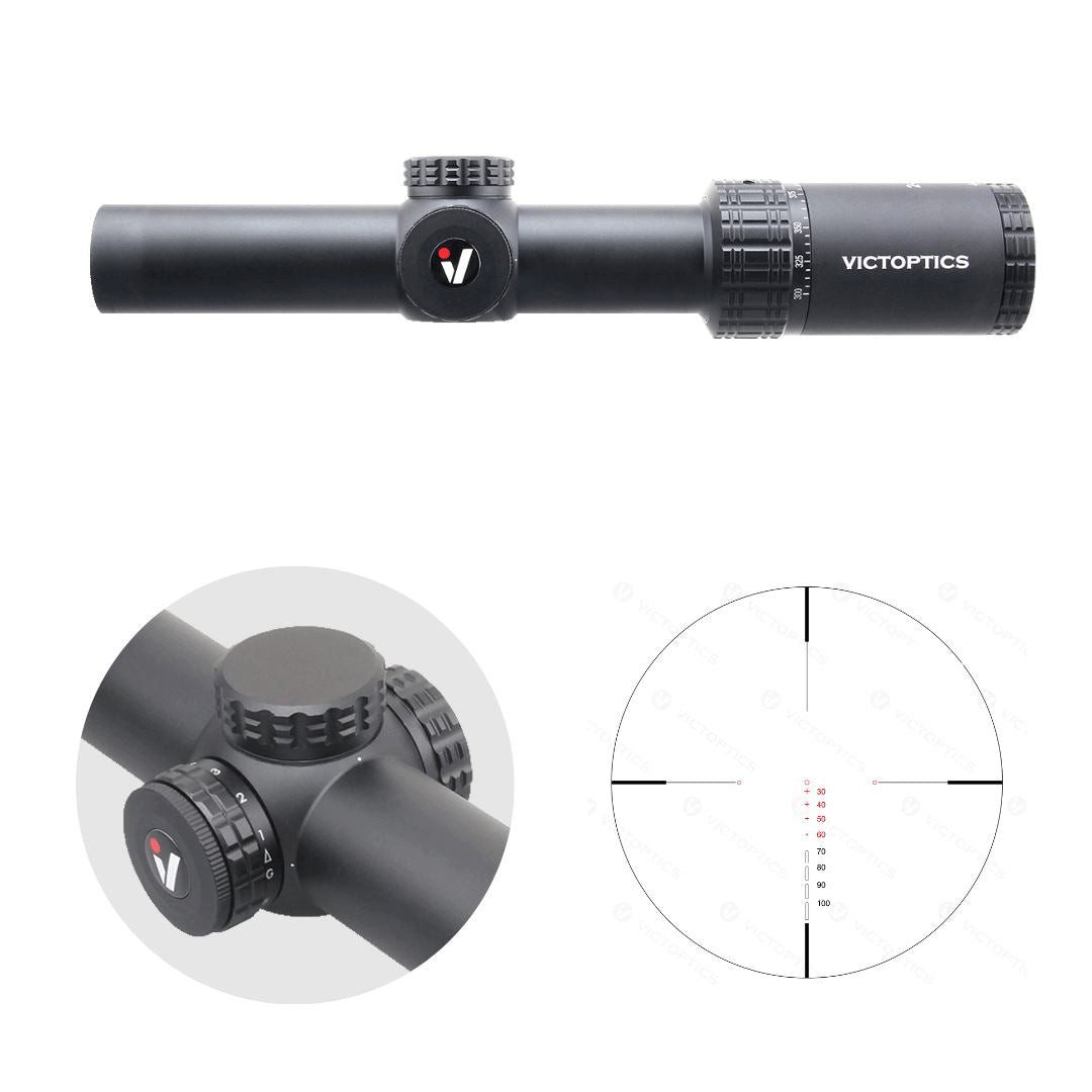 Vector Optics Victoptics OPSL30 SCB 2-5x24IR Zielfernrohr (Ideal für Jagd, Sport und Airsoft)