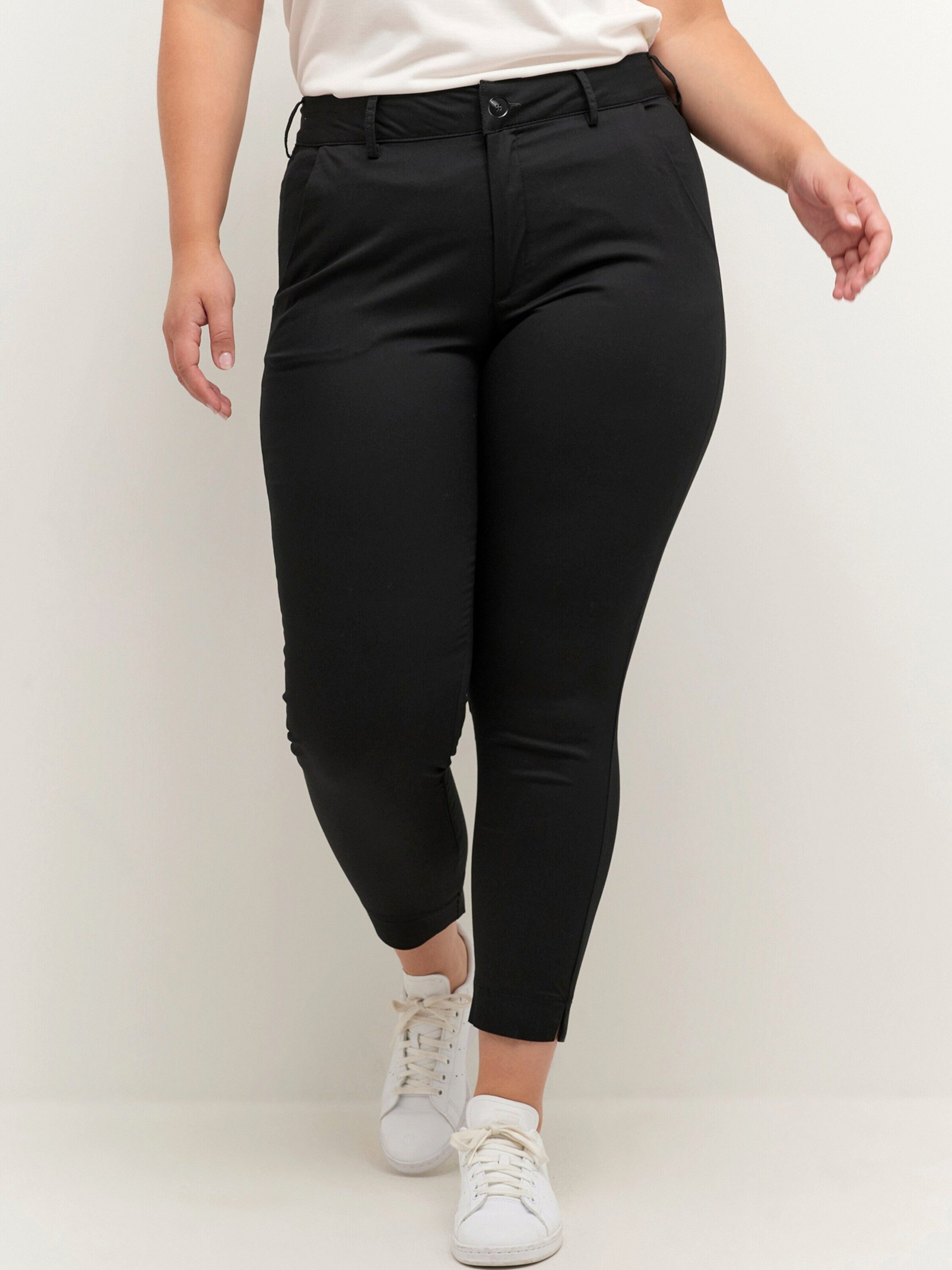 KAFFE Curve Chinohose Leana (1-tlg) Plain/ohne Details günstig online kaufen