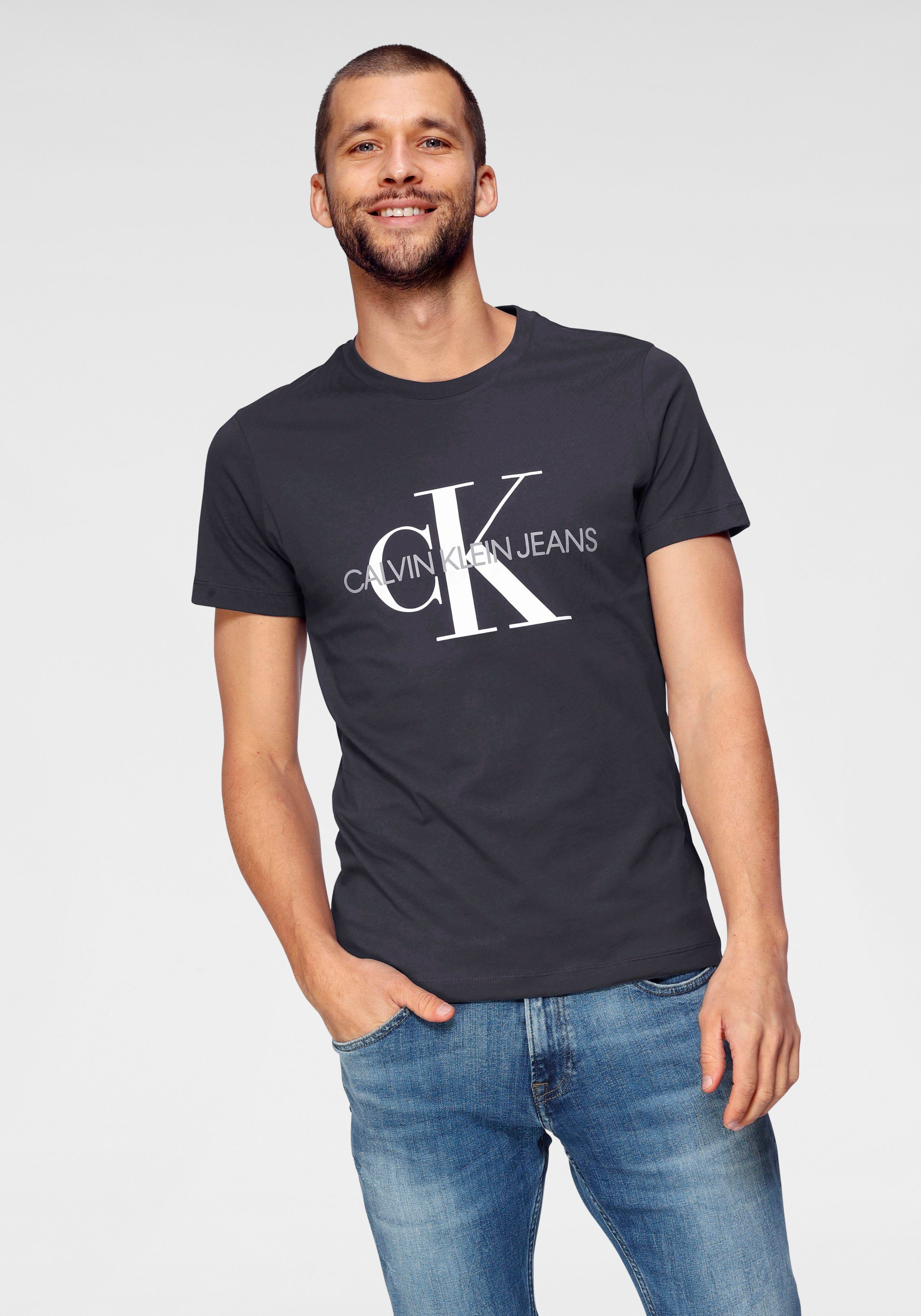 MONOGRAM SLIM Jeans ICONIC Klein Night TEE Sky T-Shirt Calvin