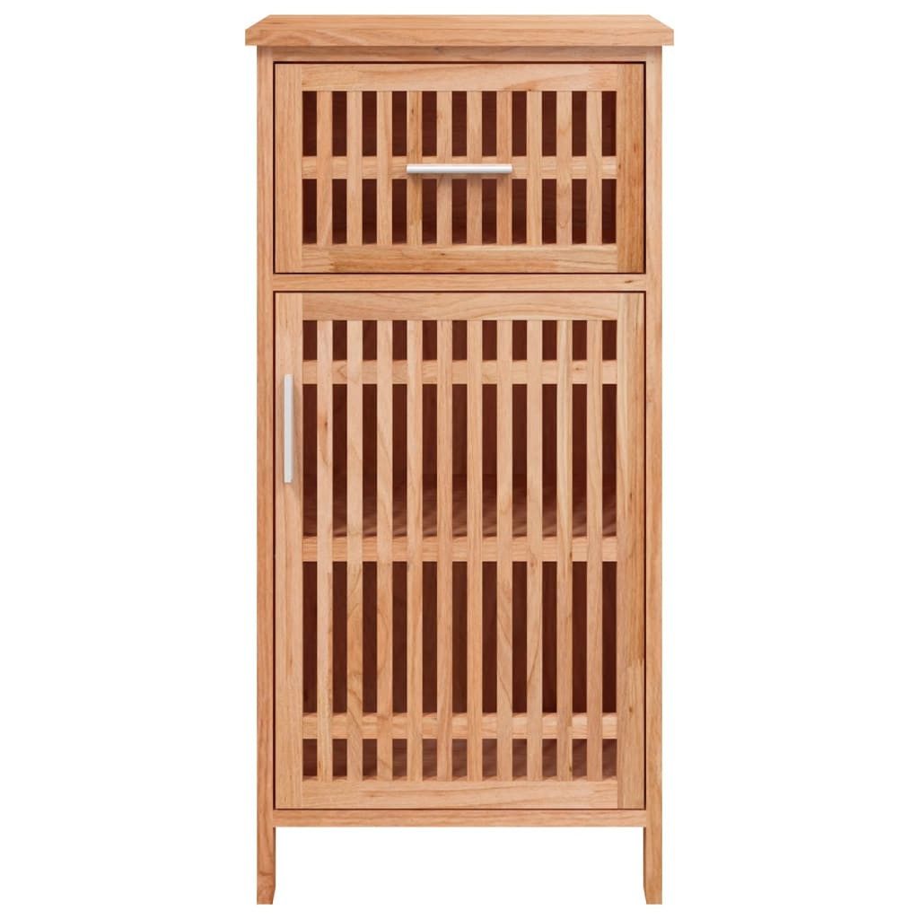 vidaXL Midischrank Badschrank 42x29x82 cm Massivholz Nussbaum (1-St)