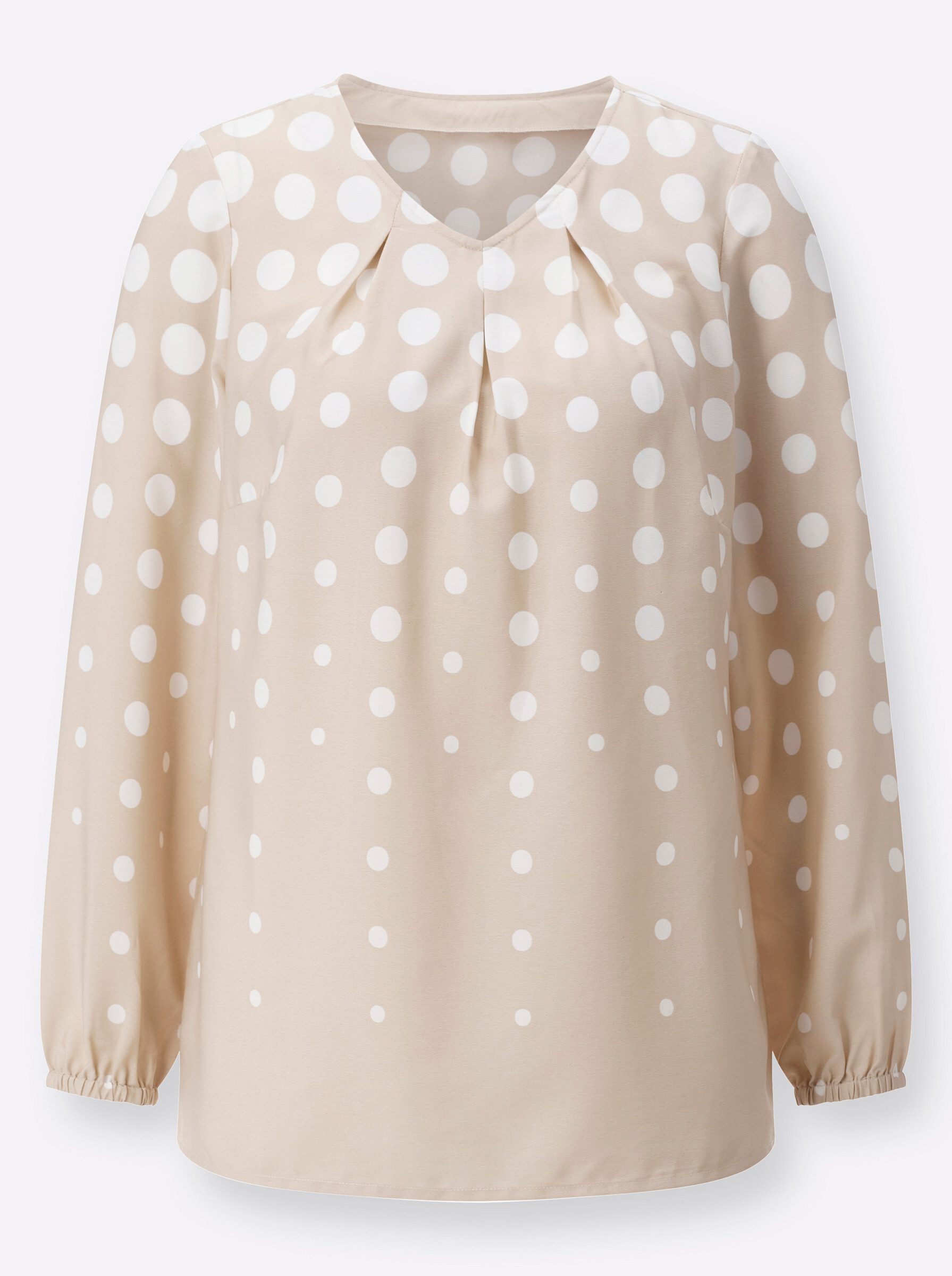 Sieh an! Klassische Bluse Schlupfbluse Langarm