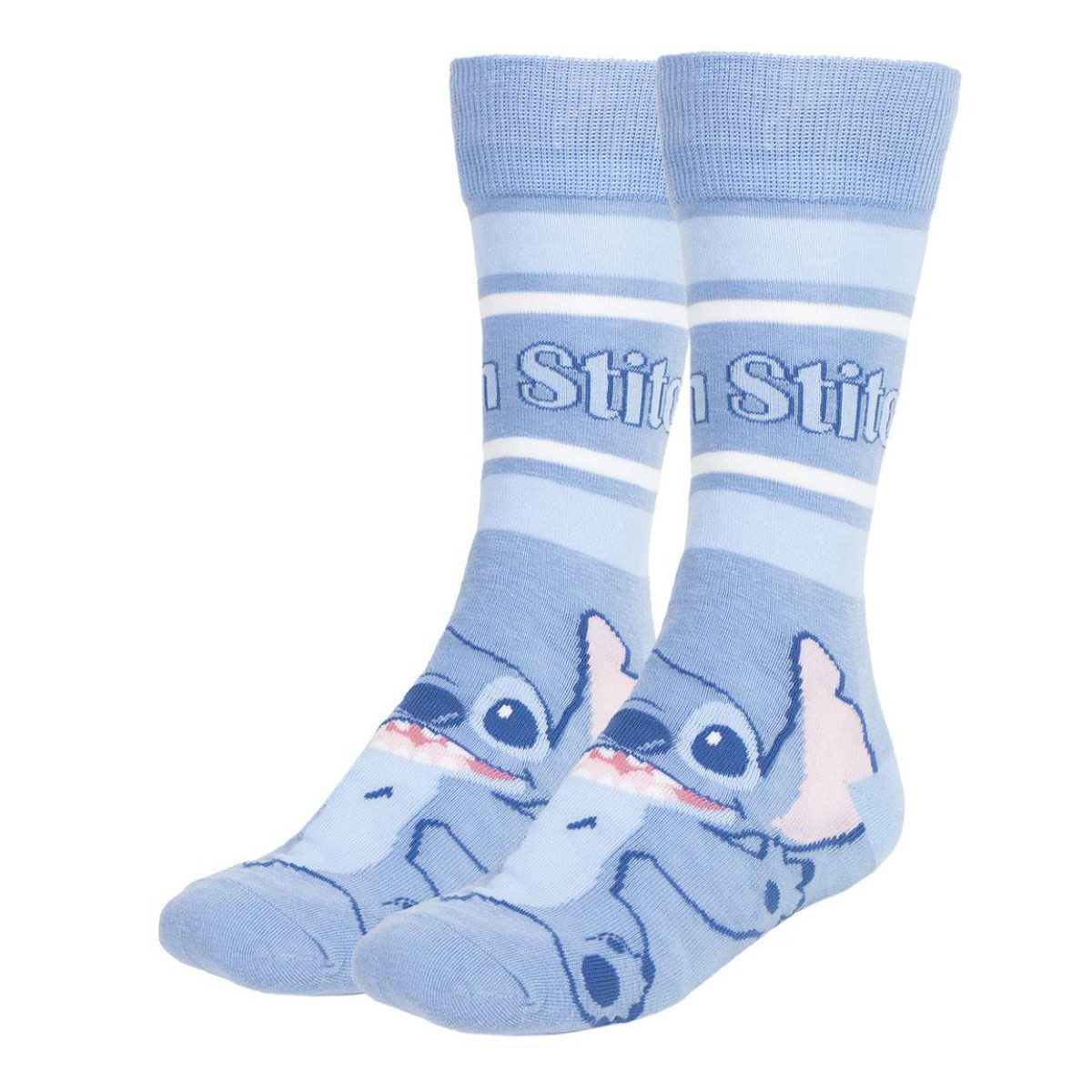 Disney Socken Stitch Socken 3er Set mit komfortabler Passform in Größe 36–43