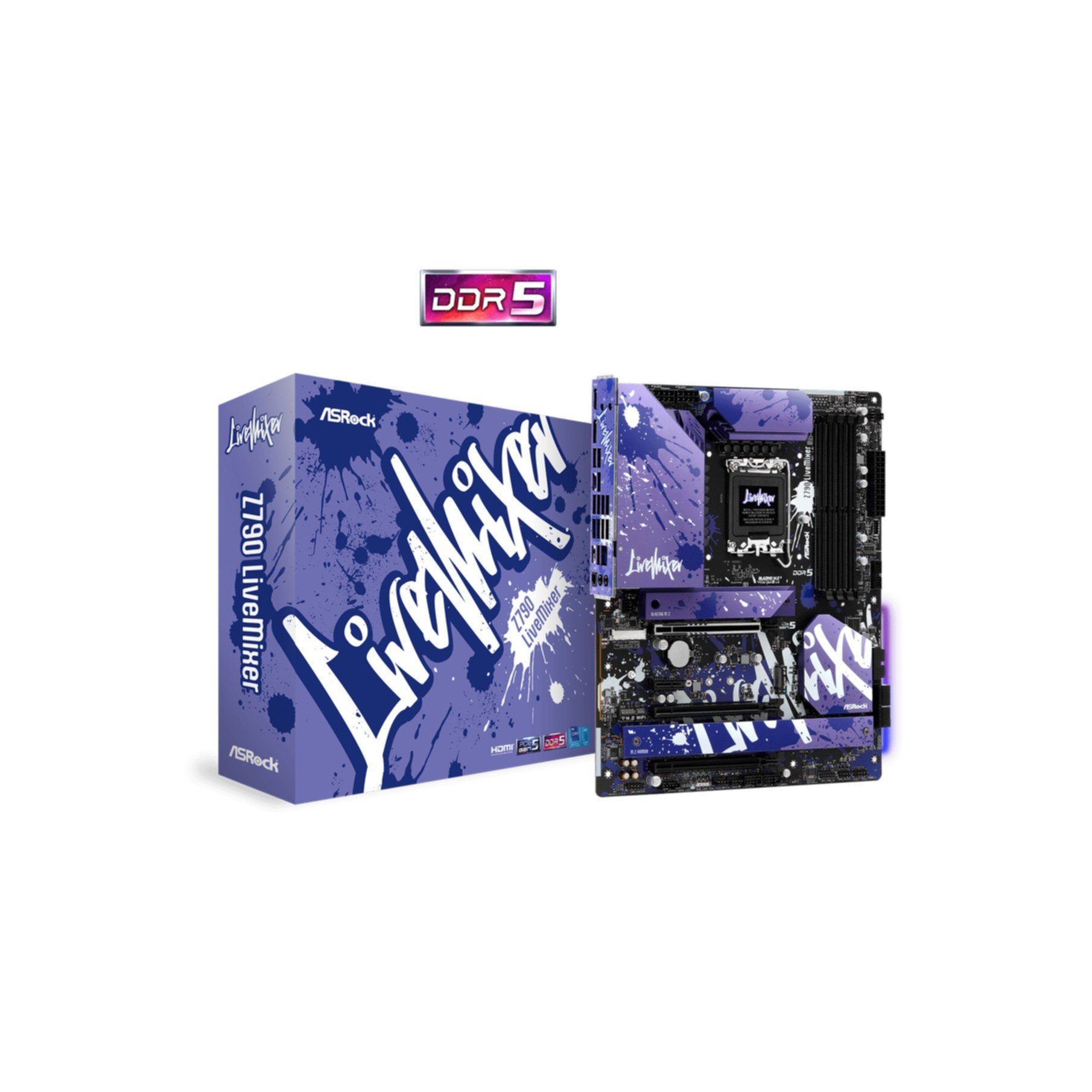 Asrock Z790 LiveMixer Mainboard RGB-LED-Beleuchtung