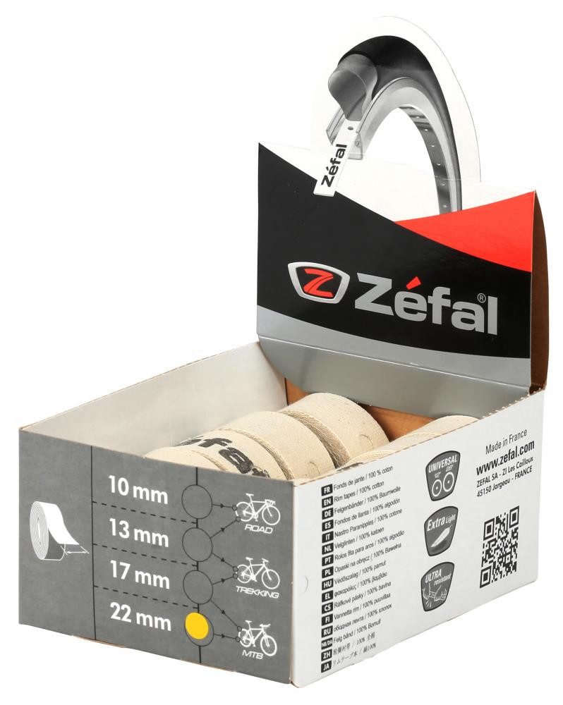Zefal Laufrad Zéfal Felgenband selbstklebend 13 mm - zuverlässiger Pannenschutz für