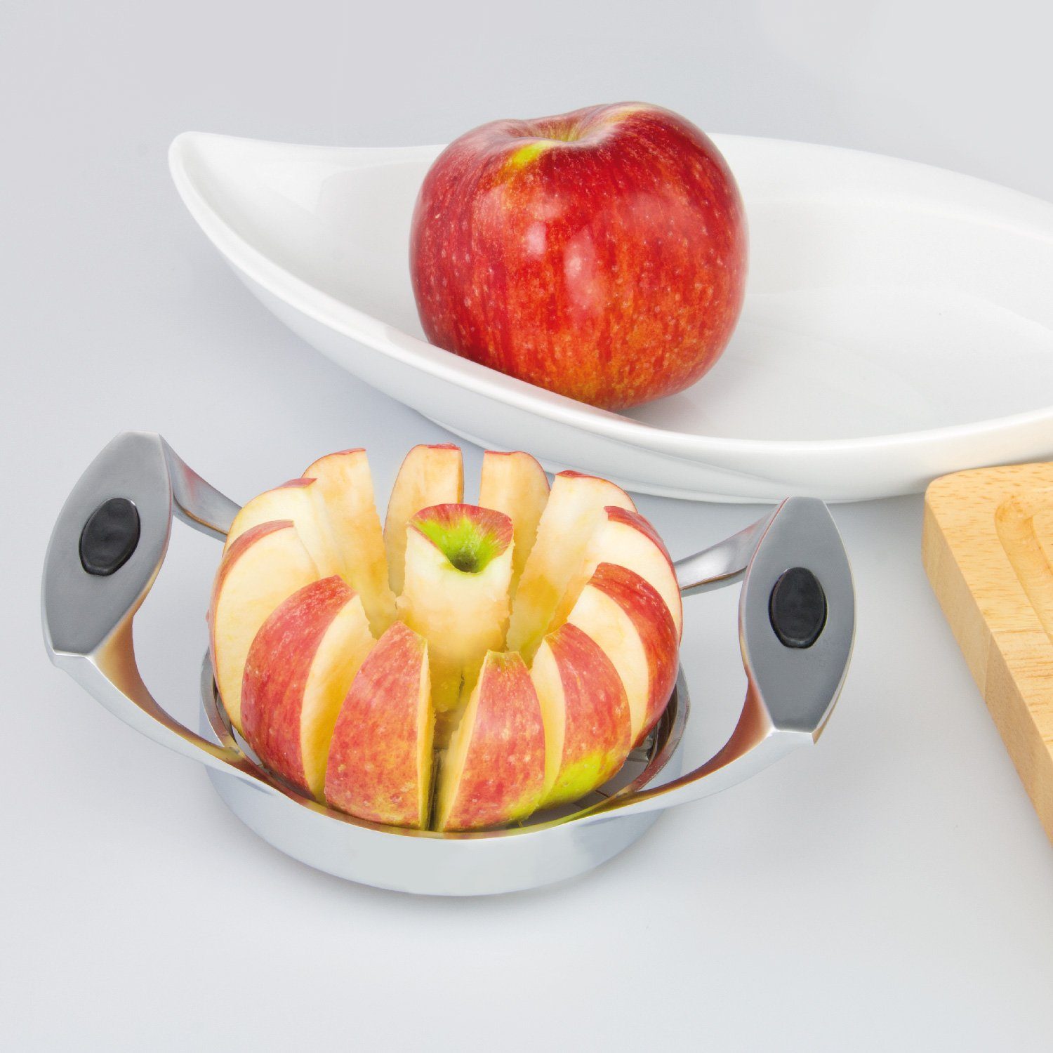 Apfel- Softtouch-Griffe, Zinklegierung, 1-tlg) bremermann Birnenschneider, und Obstschneider bremermann Set, (kein