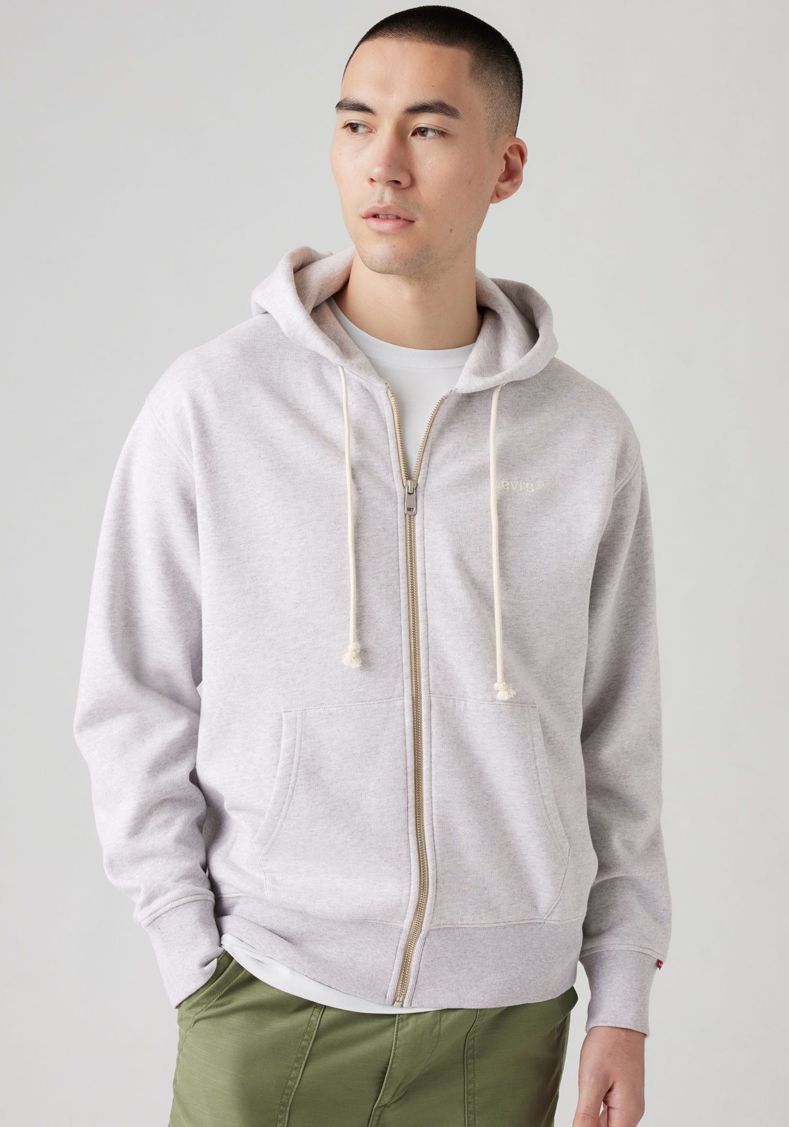 Levi's® Kapuzensweatjacke mit Logo-Stickerei günstig online kaufen