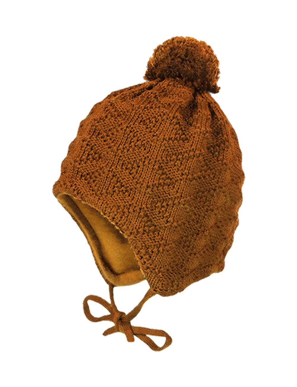 MAXIMO Strickmütze MINI-Mütze Struktur ausgenäht Pompon günstig online kaufen