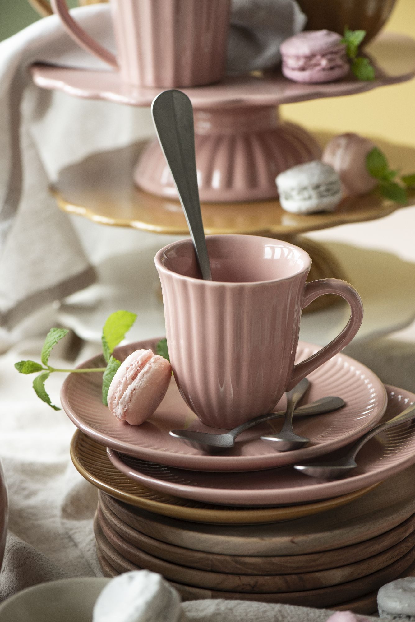 Ib Laursen Tasse Mynte, Steingut, Spülmaschinengeeignet