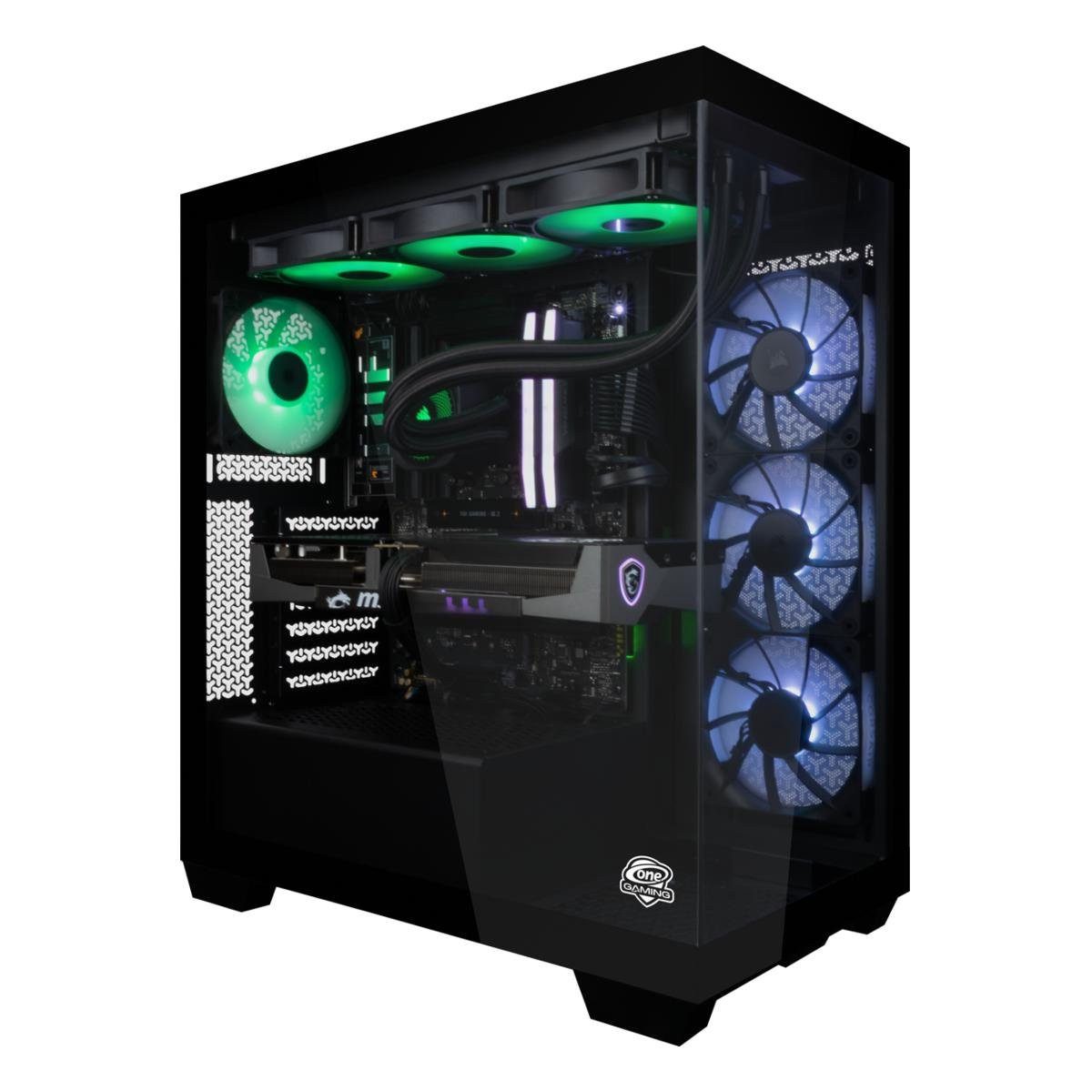 ONE GAMING High End PC AN036 - Corsair Edition Gaming-PC (AMD Ryzen 7 9700X, GeForce RTX 5070, 32 GB RAM, 1000 GB SSD, Luftkühlung)