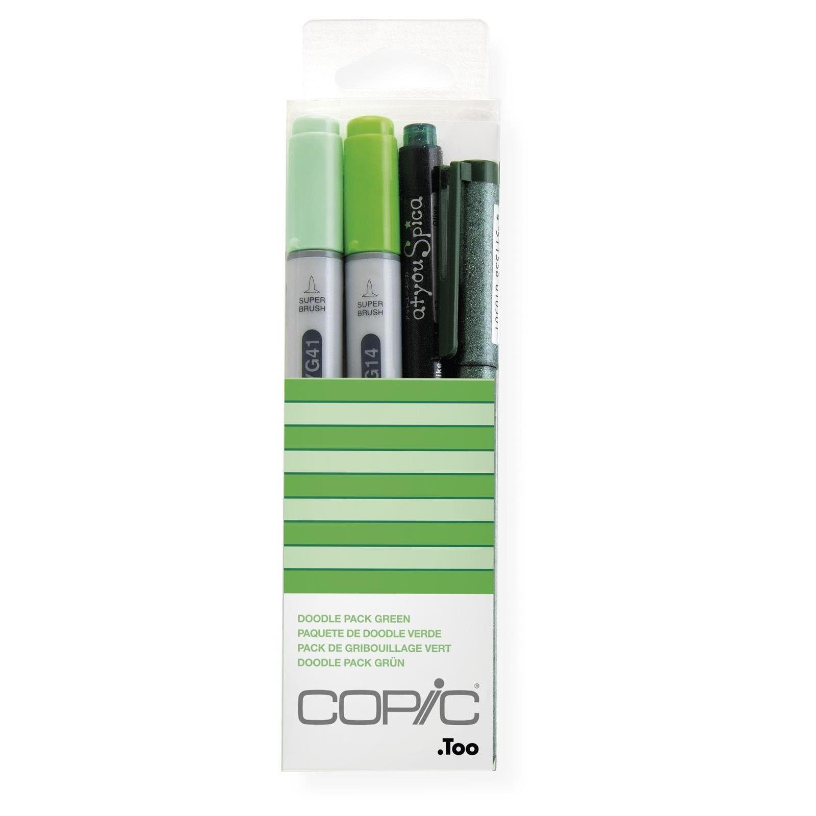 Copic Marker COPIC Ciao 4er Set Doodle Pack - grün
