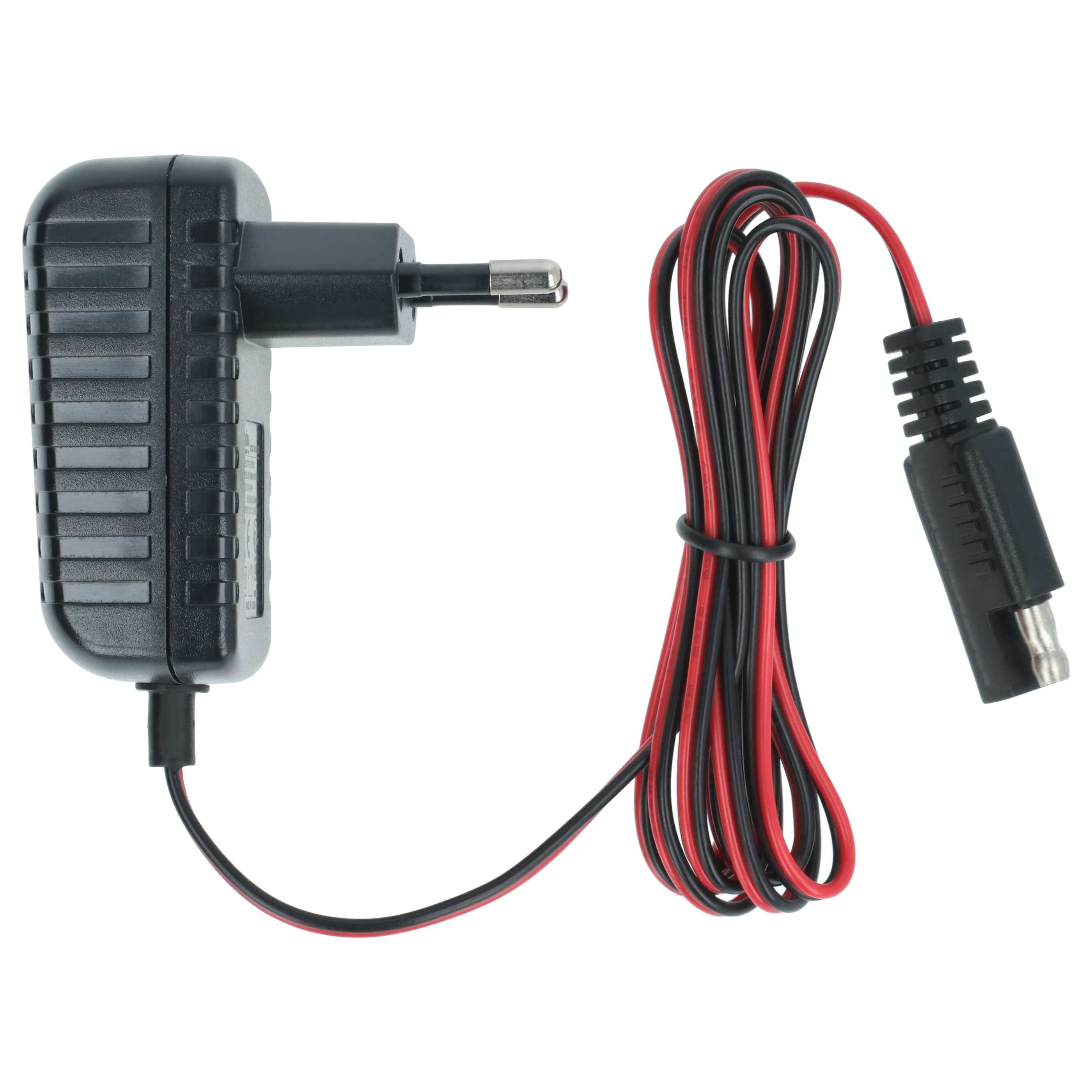 vhbw passend für Scheppach Rasenmäher Akku Starter-Set Ladegerät, Ladekabel für Starter Batterien in Rasenmähern mit Elektrostart