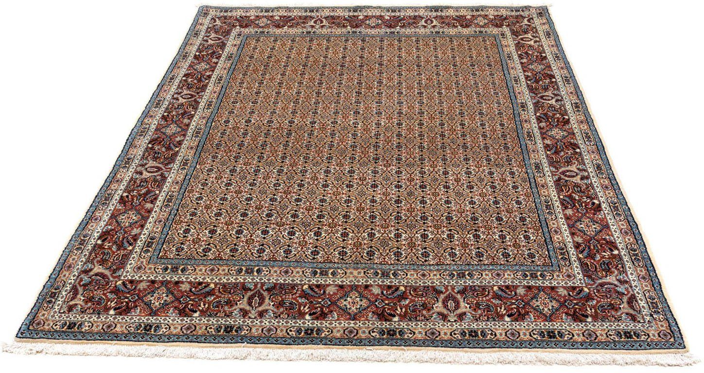 Wollteppich Moud Stark Gemustert Beige 250 x 166 cm, morgenland, rechteckig, Höhe: 10 mm, Unikat mit Zertifikat