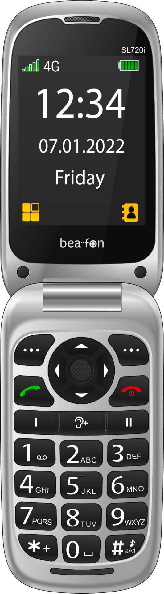 Beafon SL720i Klapphandy (7,11 cm/2,8 Zoll)