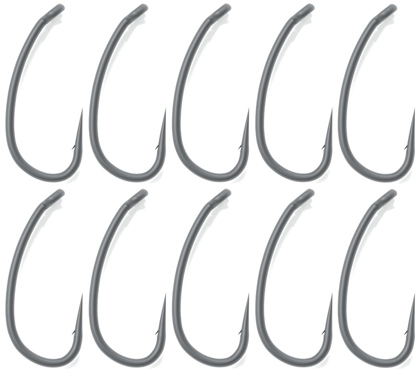 Karpfenhaken RidgeMonkey Ape-X Medium Curve 2XX Barbed - 10 Haken