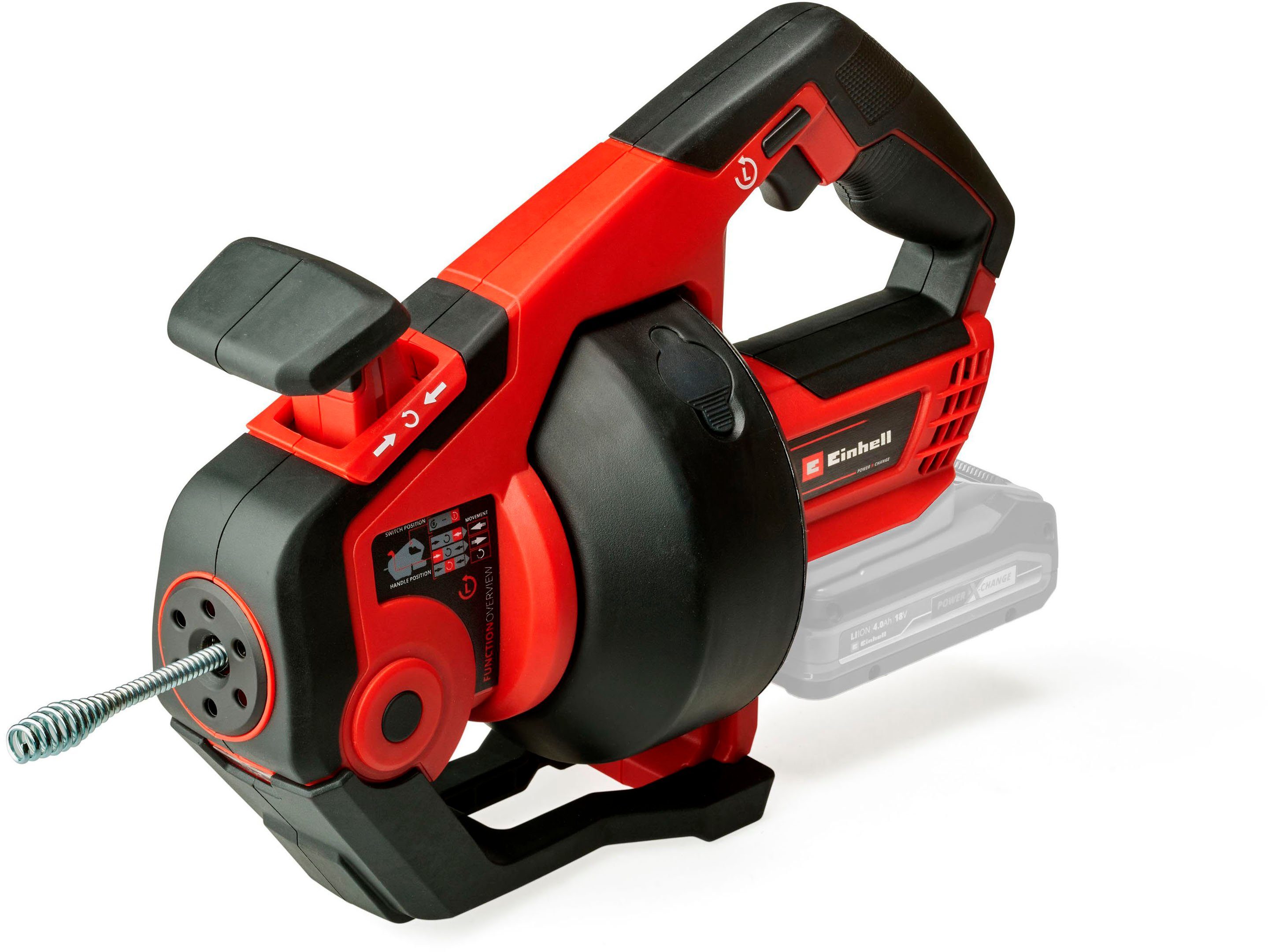 Einhell Rohrreinigungsspirale Power X-Change TE-DA 18/760 Li Solo, L: 7,6 cm, ∅ 7 mm, Power X-Change, ohne Akku und Ladegerät