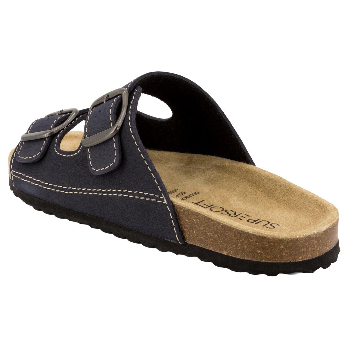 SUPERSOFT Classic Pantolette Pantoletten - Anatomisches Korkfußbett für besten Komfort – Bild 3 von 4