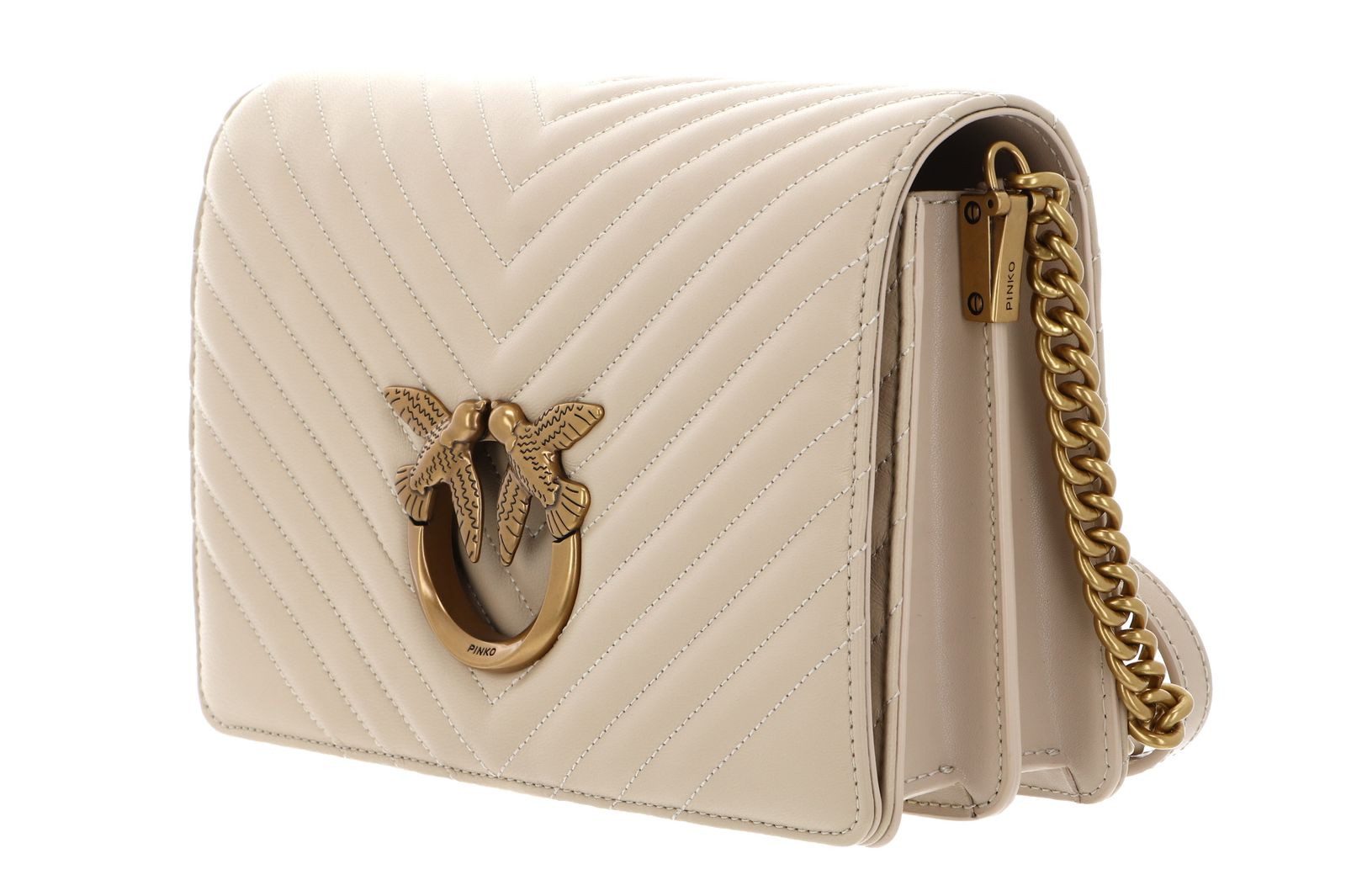 PINKO Umhängetasche Classic Sheep Nappa Chevron, aus echtem Schafsleder