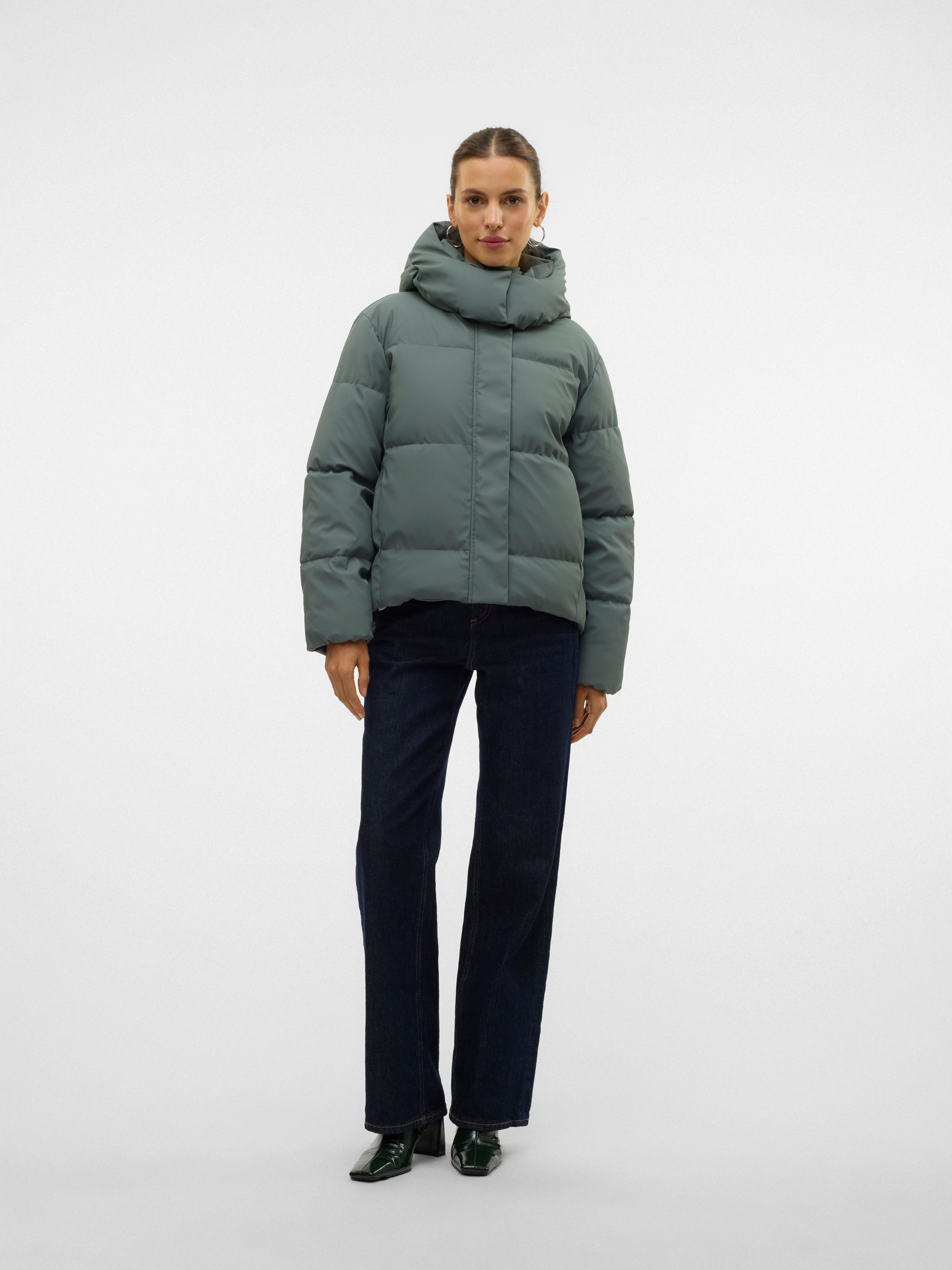Vero Moda Steppjacke VMGRETAKYLIE SHORT COATED JACKET NOOS Lederimitat