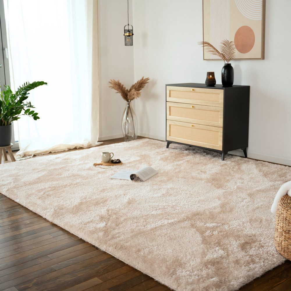 HOME DELUXE Hochflor-Teppich SOFI - Fußbodenheizung günstig online kaufen