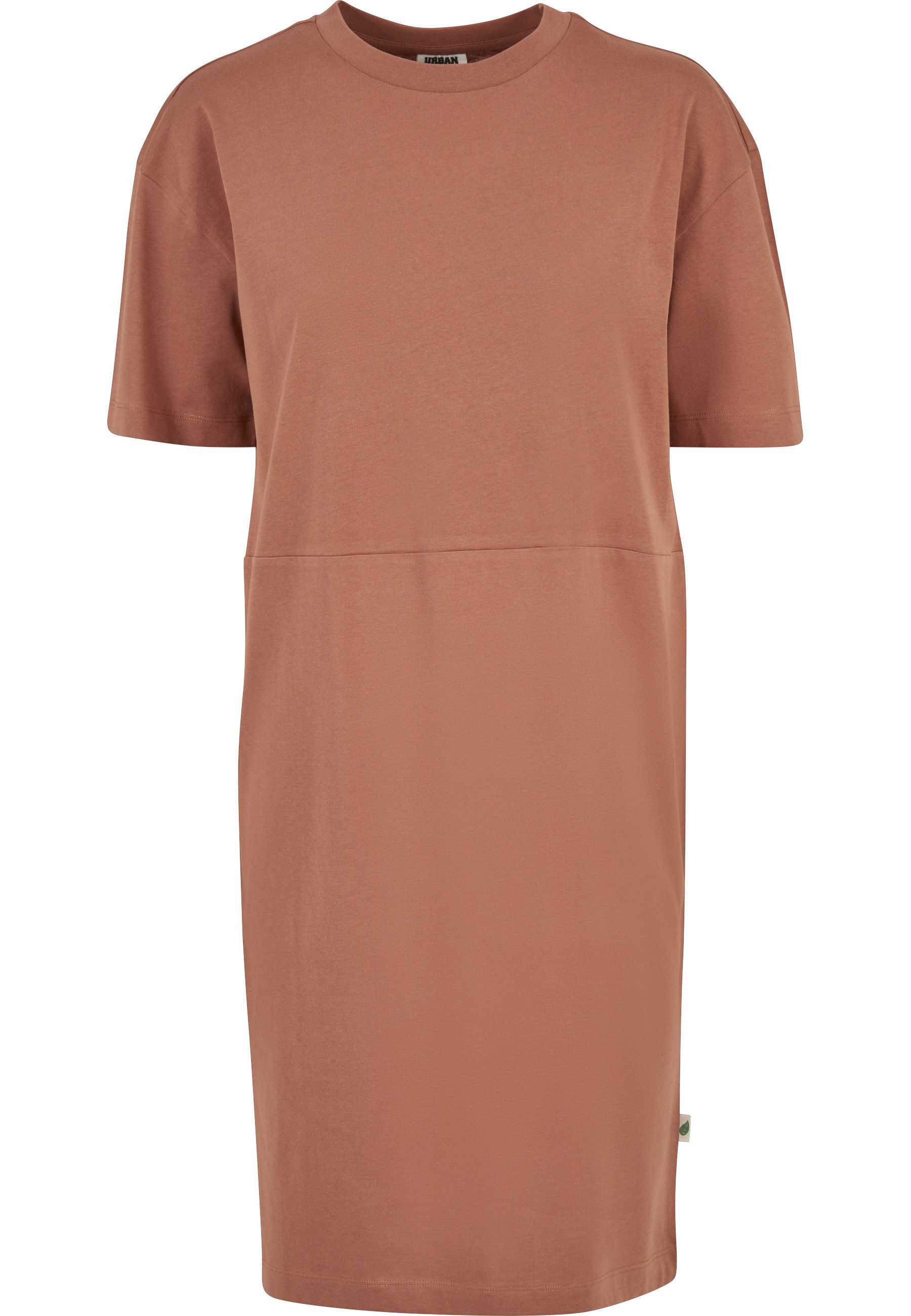 URBAN CLASSICS Shirtkleid Urban Classics Damen Ladies Organic Oversized Slit Tee Dress (1-tlg)